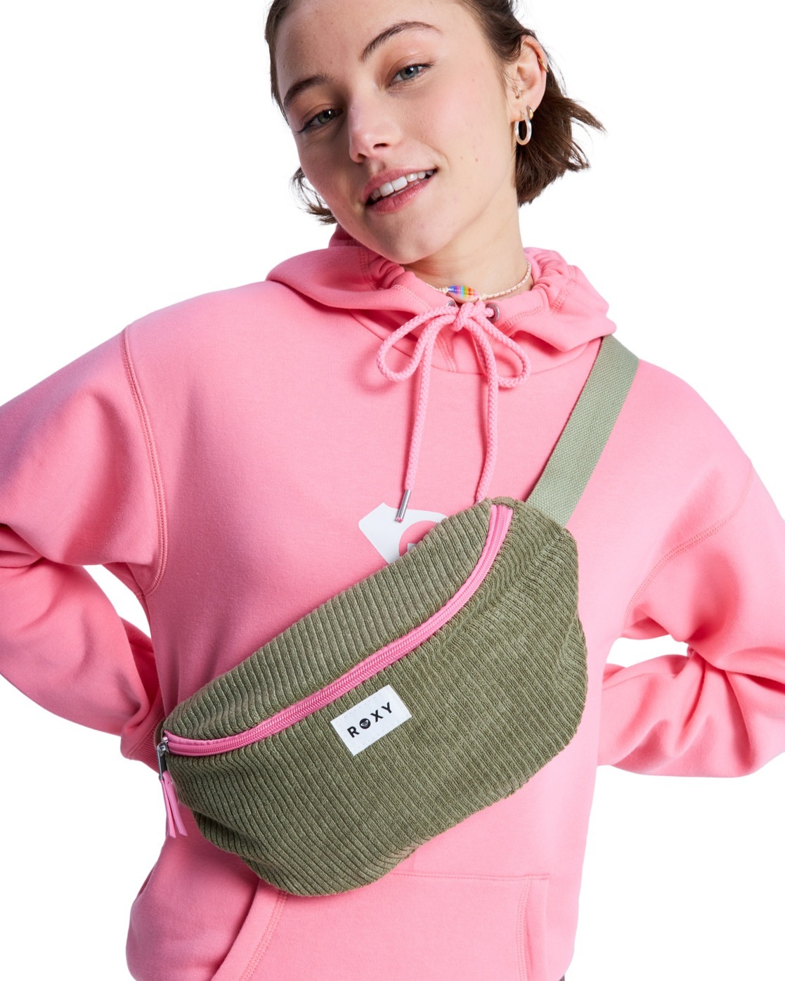 ROXY Damen Gürteltasche "Color"oil grün, Baumwolle, Taschen