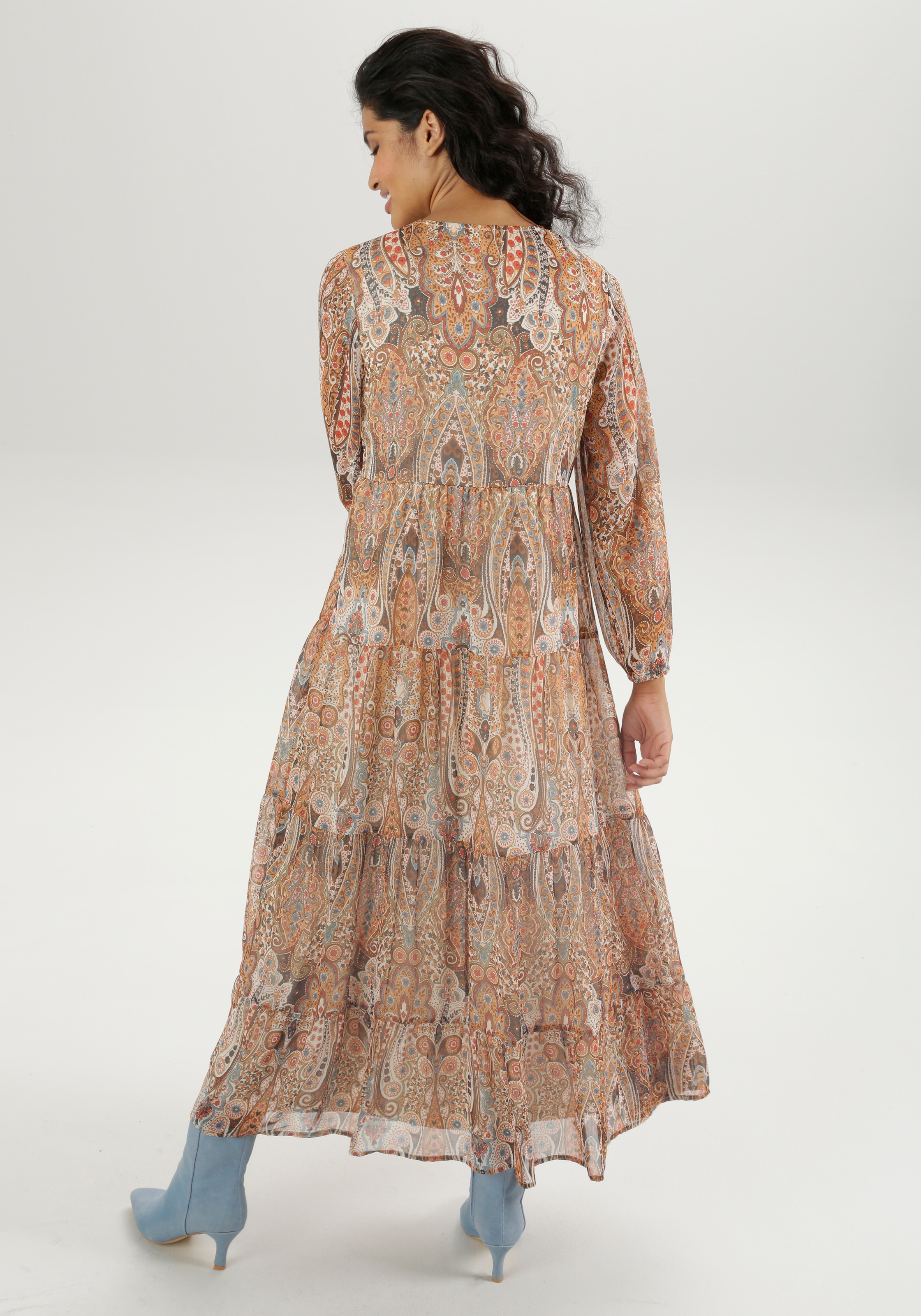 Aniston CASUAL Maxikleid, mit fantasievollem Paisley-Muster