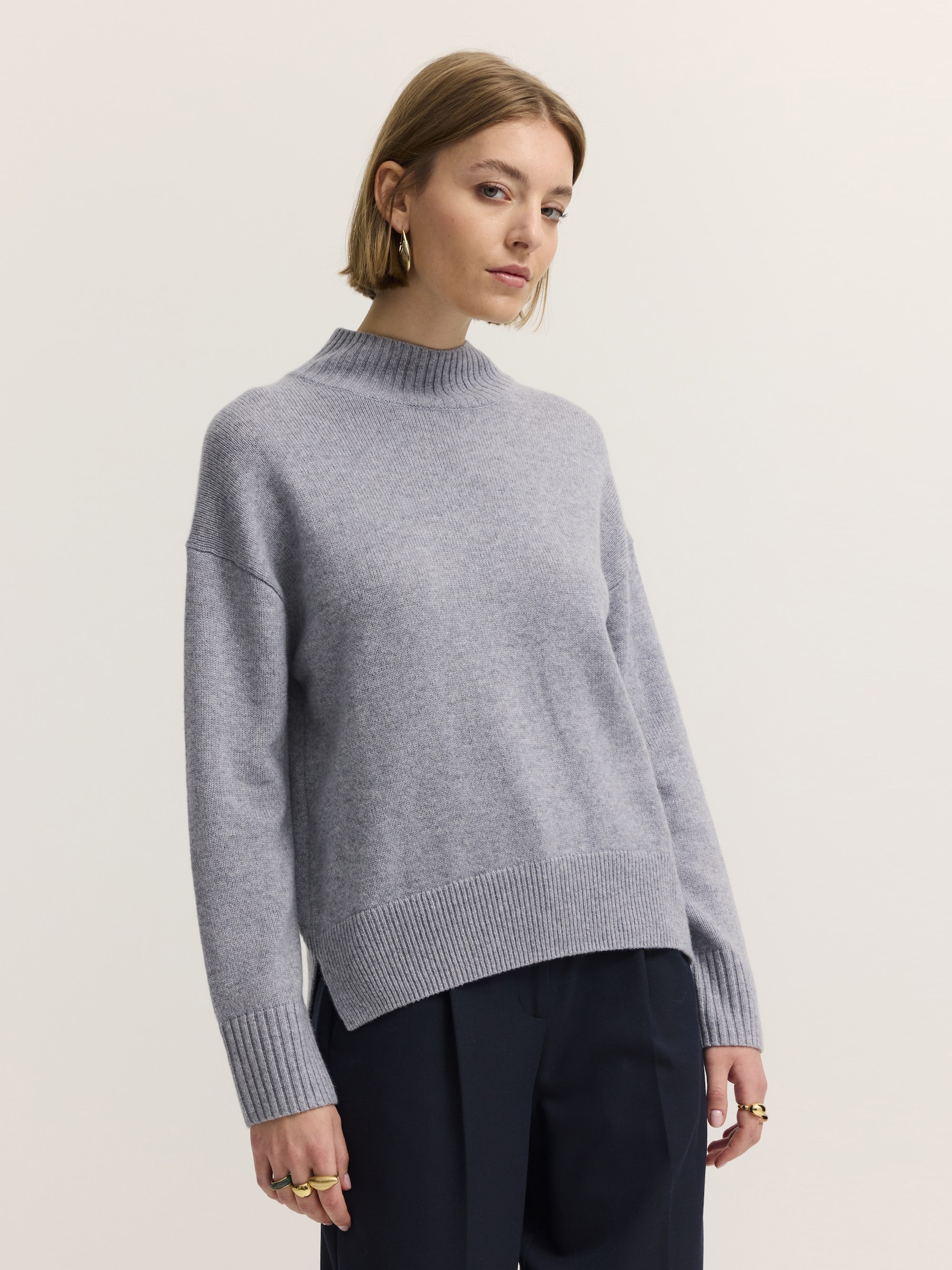 bugatti Rundhalspullover »Regular Fit« Regular Fit Kaschmir