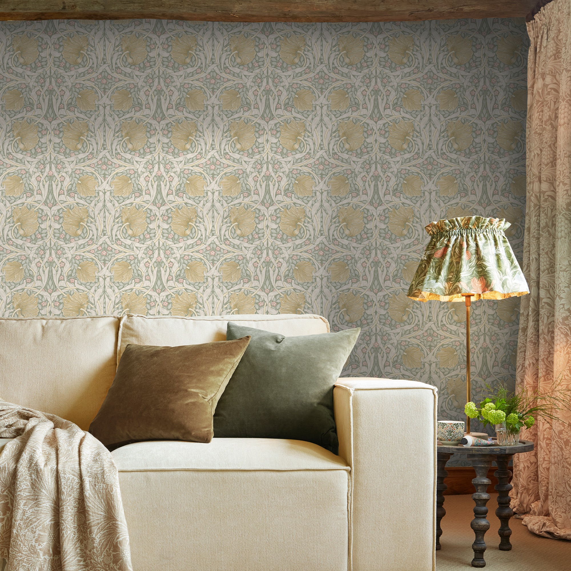 WILLIAM MORRIS AT HOME Vliestapete "Pimpernel Spring Breeze" Motiv glatt Design Tapeten