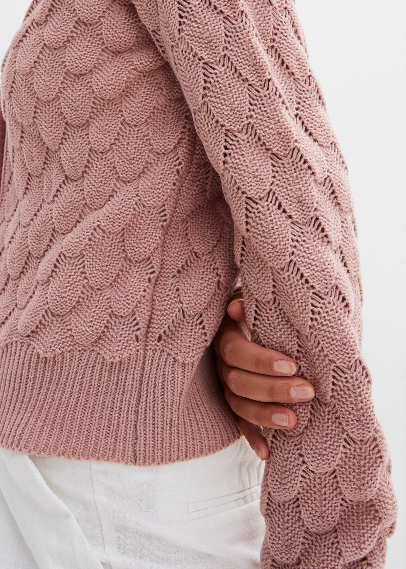 Thumbnail - bonprix Ajourstrickjacke "Ajour-Strickjacke" Ajour-Strickjacke