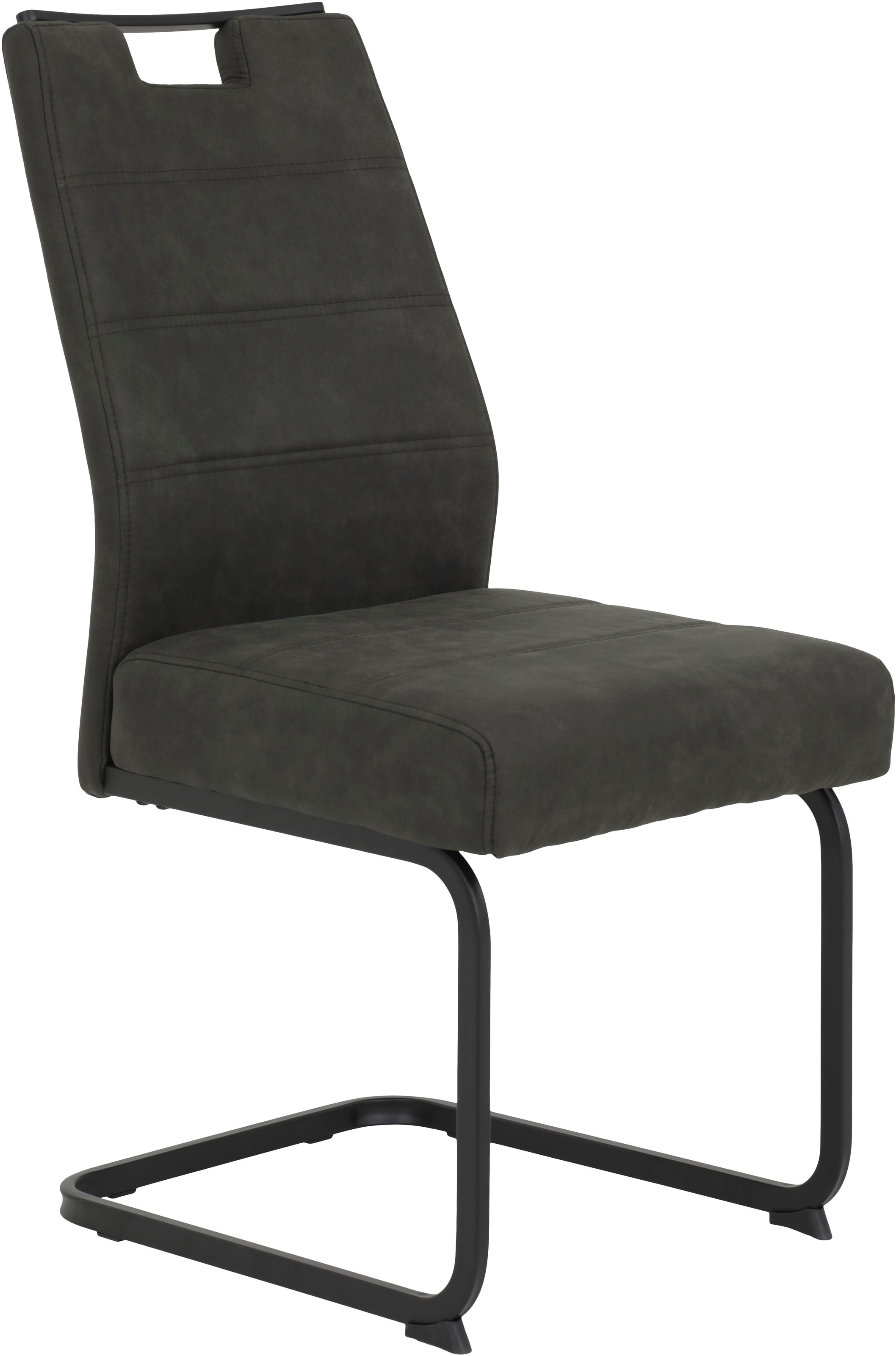 Thumbnail - HELA Freischwinger "KERTIN" (Set) 4 Stk.Freischwinger, XL Sitzbreite, Griff, Vintage Optik, 140kg belastbar