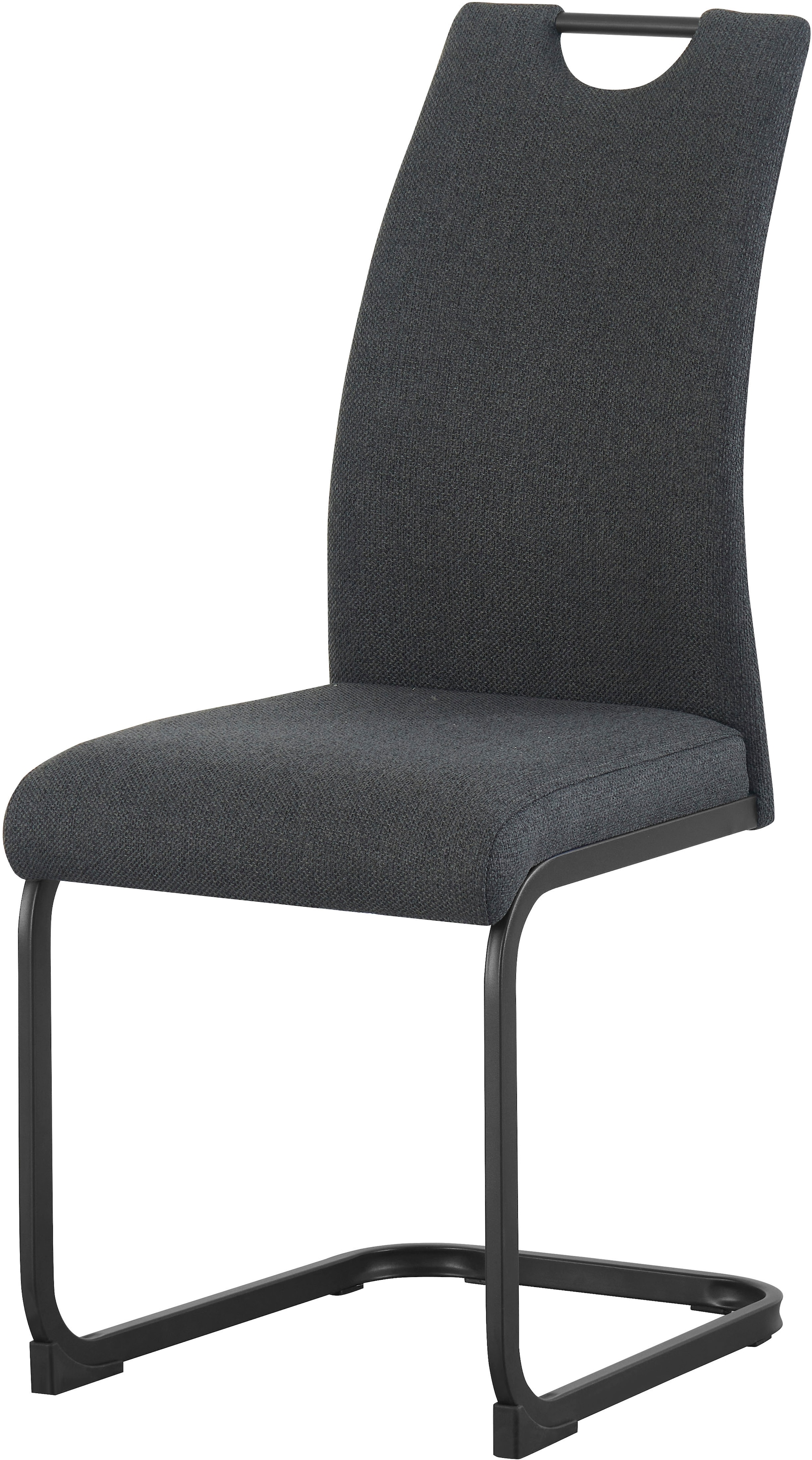 Home affaire Esszimmerstuhl »KANATA, 2er Set, mit Metallgestell in matt schwarz« (Set) 2 Stk.in verschiedenen Farben, Belsatbarkeit pro Stuhl 120 kg