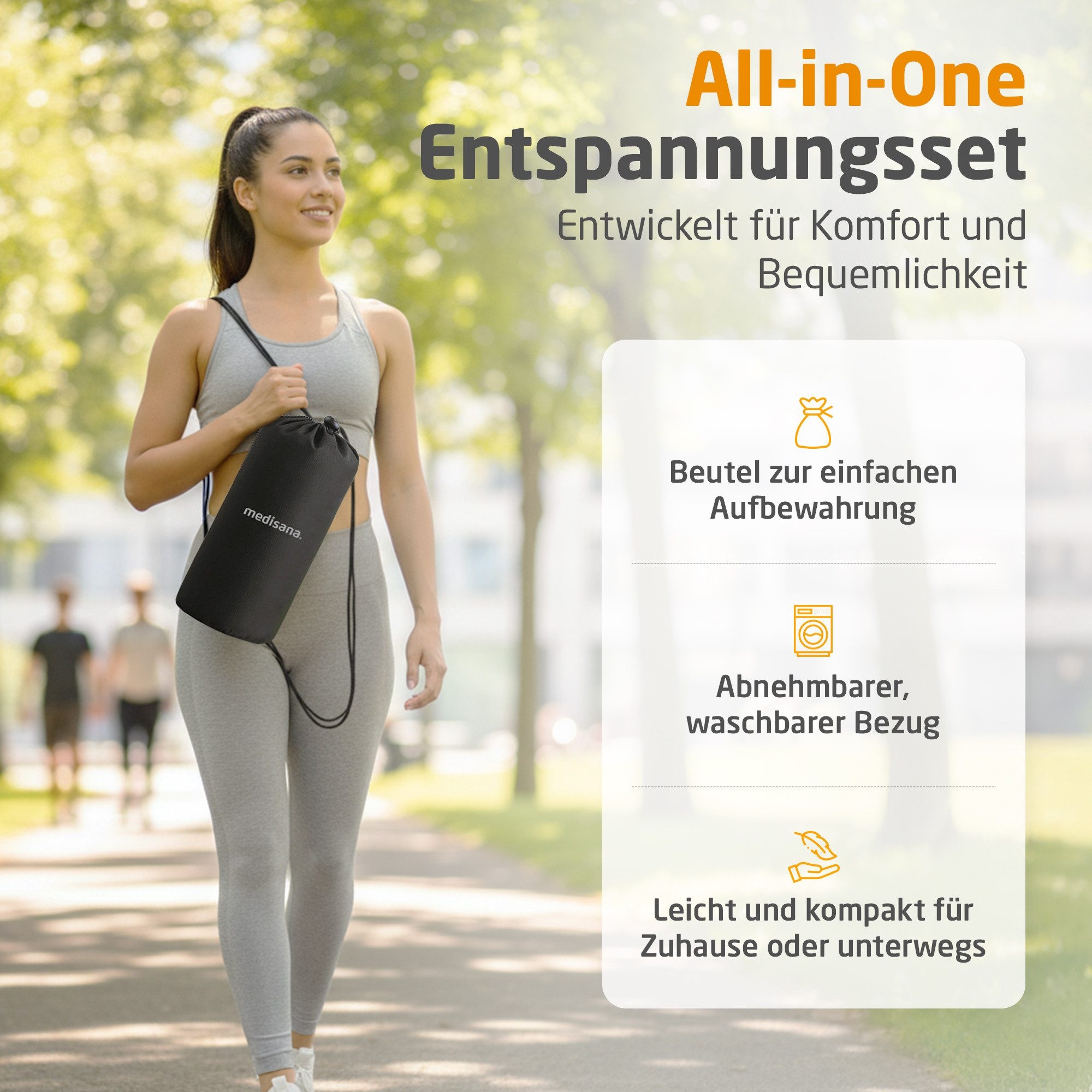Medisana Massagematte »MM 100 mit Wärmefunktion und 9 einstellbaren Temperaturstufen« Sanfte Akupressur für Gesundheit und Wohlbefinden