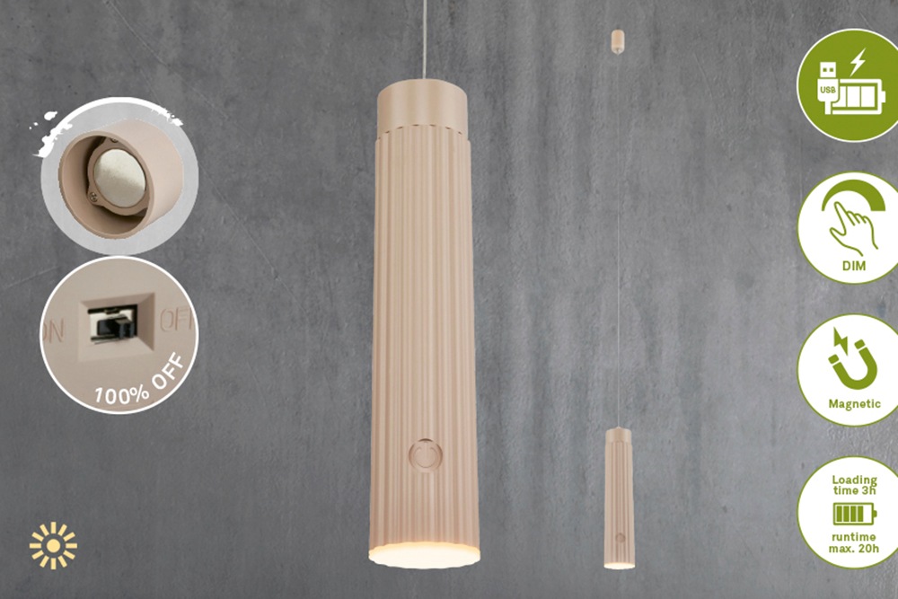 Briloner Leuchten LED Pendelleuchte »HANG« LED-Modul 1 Stk. 4,5x20,5 cm, Esszimmer, Wohnzimmer, Schlafzimmer