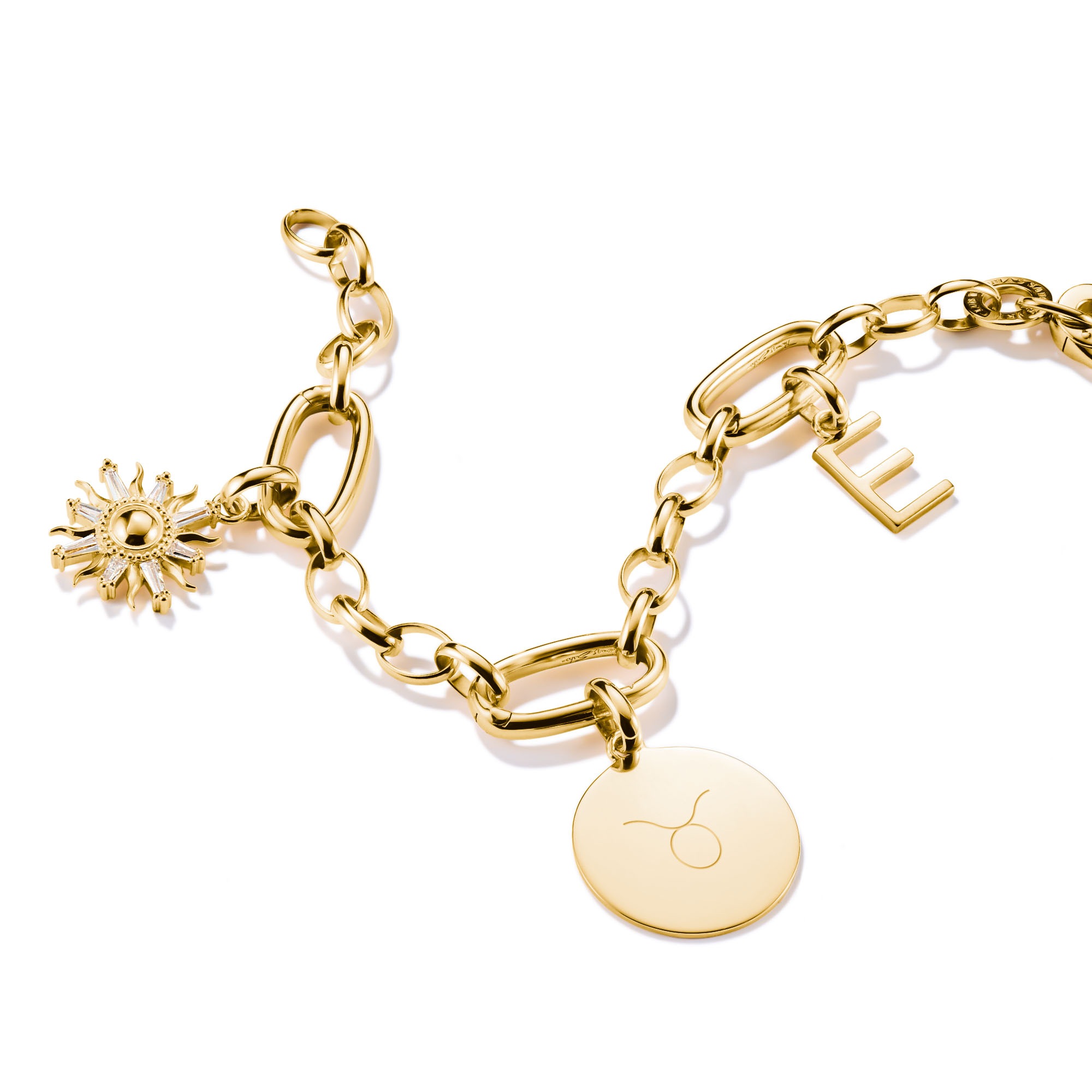 THOMAS SABO Charm-Einhänger »Charm Coin groß - Connect, CC1273-001-21, CC1273-413-39«