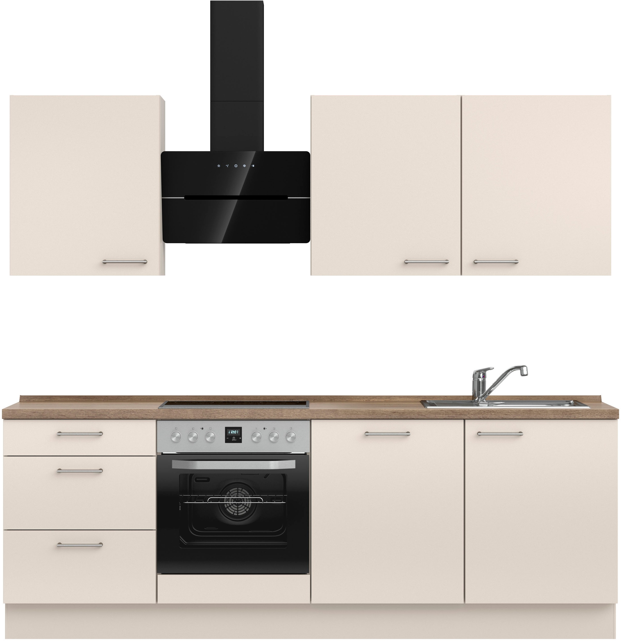 nobilia Küchenzeile ""Laser II", Ausrichtung wählbar, Breite 240 cm" vormon günstig online kaufen