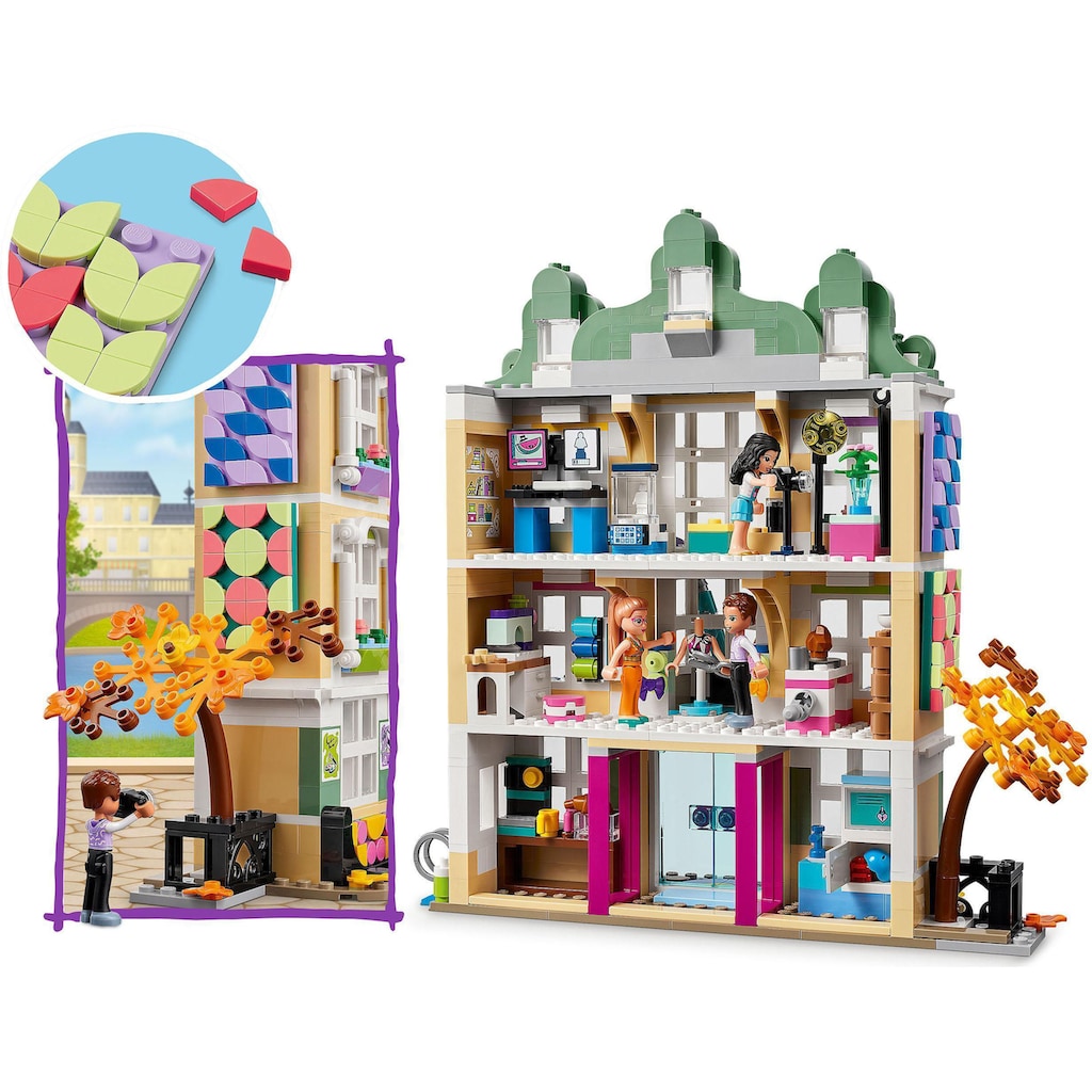 LEGO® Konstruktionsspielsteine »Emmas Kunstschule (41711), LEGO® Friends«, (844 St.)