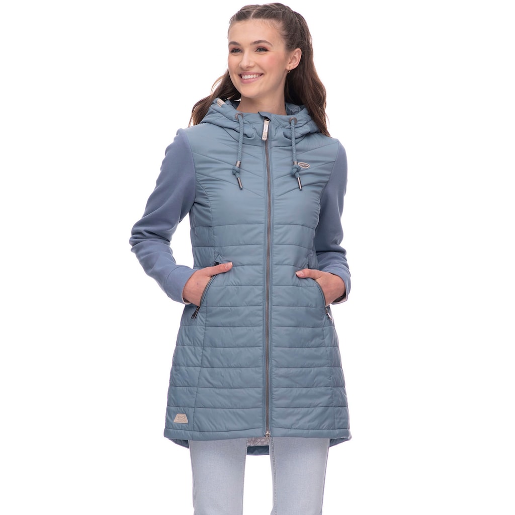 Ragwear Steppjacke »LUCINDA LONG«, mit Kapuze