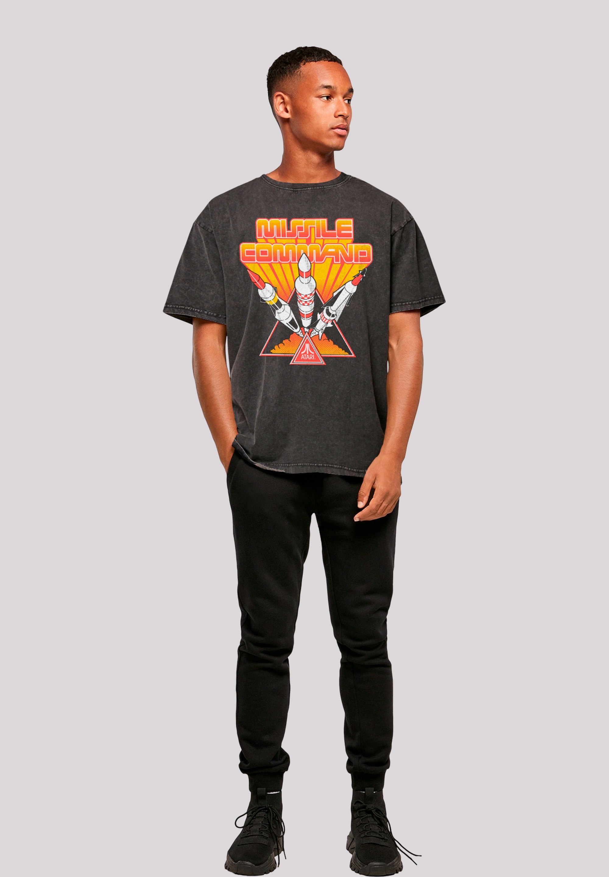 F4NT4STIC T-Shirt »Arcade Triple Shot Atari Retro Gaming«, Premium Qualität