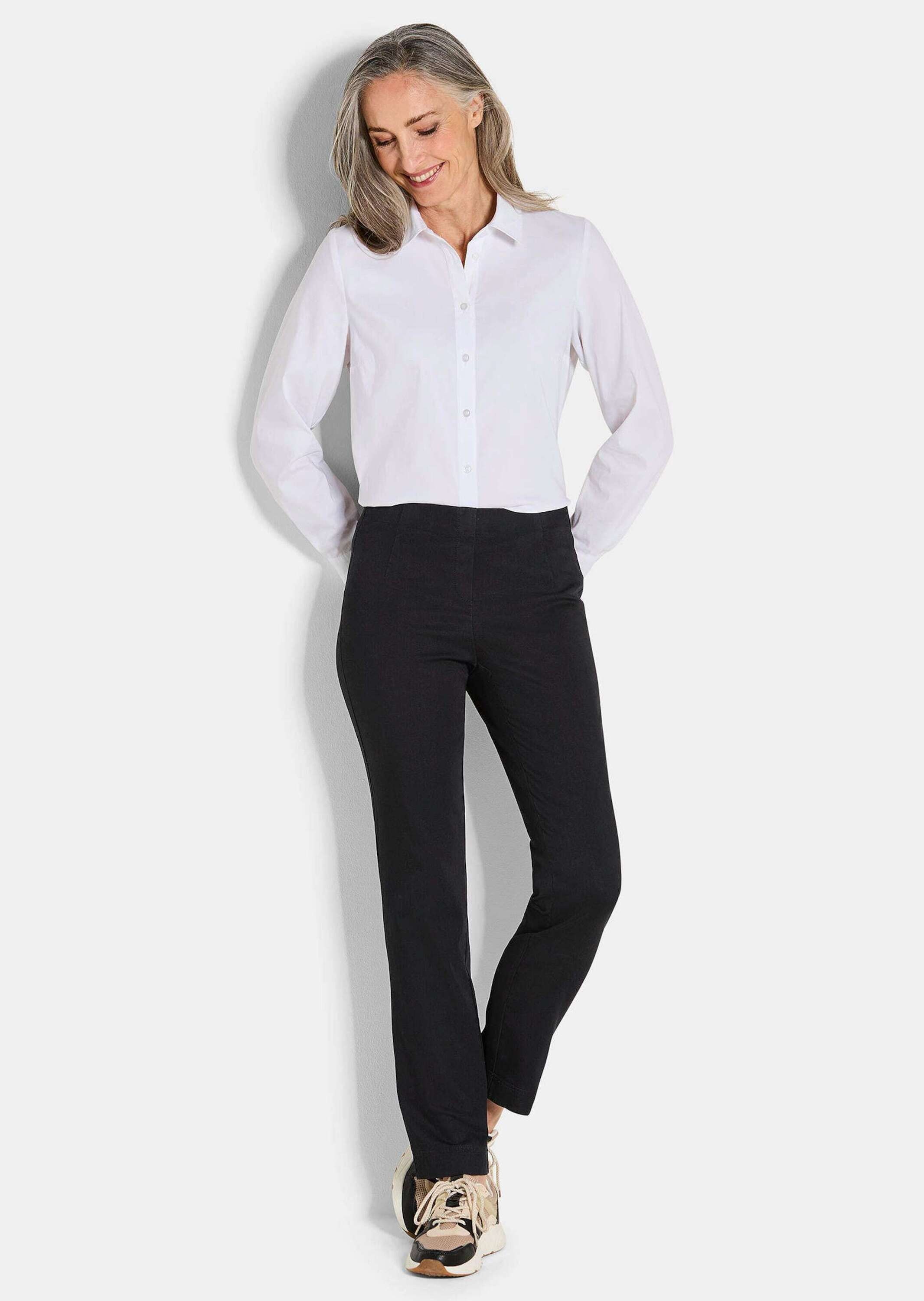 GOLDNER Chinohose "Kurzgröße Bengalinhose LOUISA in Denim-Optik" günstig online kaufen