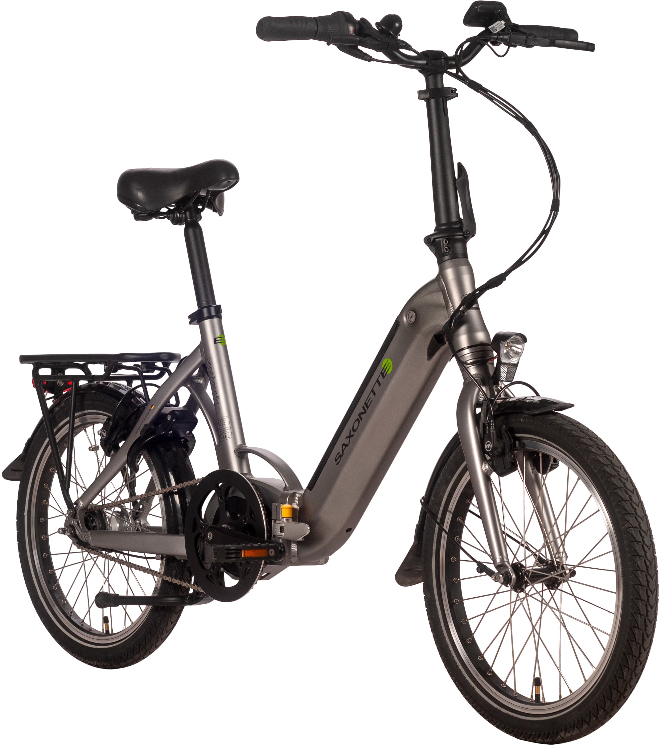 SAXONETTE E-Bike »Compact Premium Plus«, 7 Gang, Mittelmotor 250 W, (mit Akku-Ladegerät), Pedelec