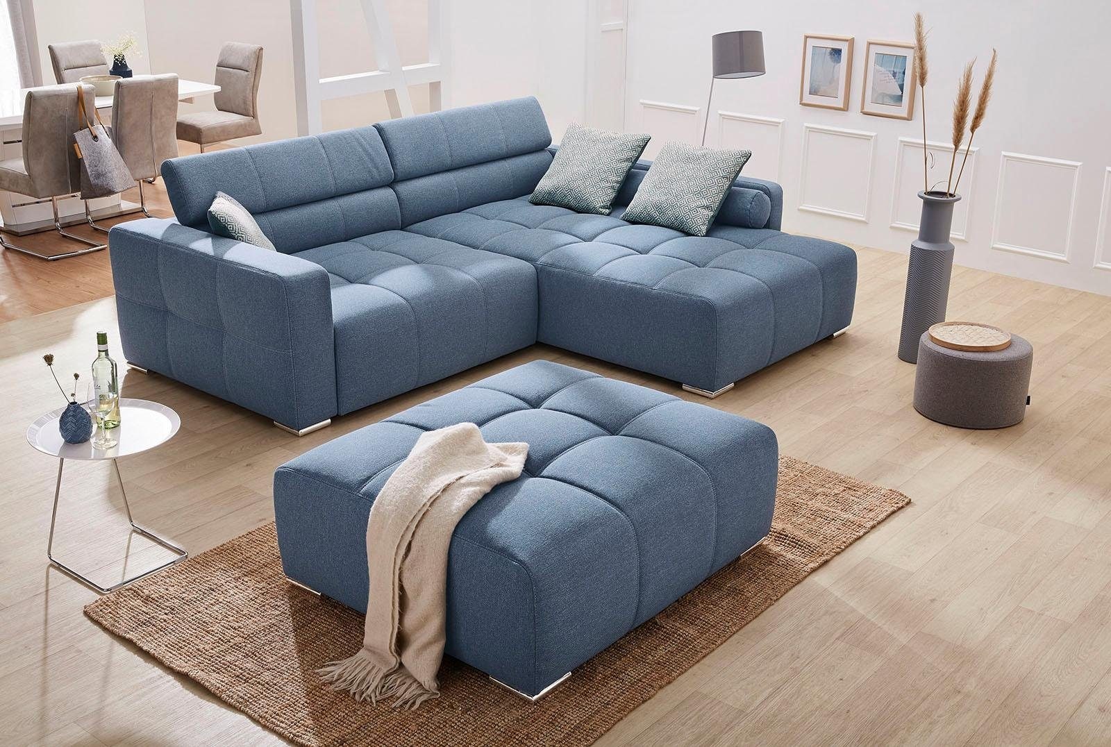 kaufen Rückenteilverstellung mit Big-Sofa-Style, | Jockenhöfer Kopf- BAUR und bzw. »Salerno«, Zierkissen Gruppe im Ecksofa