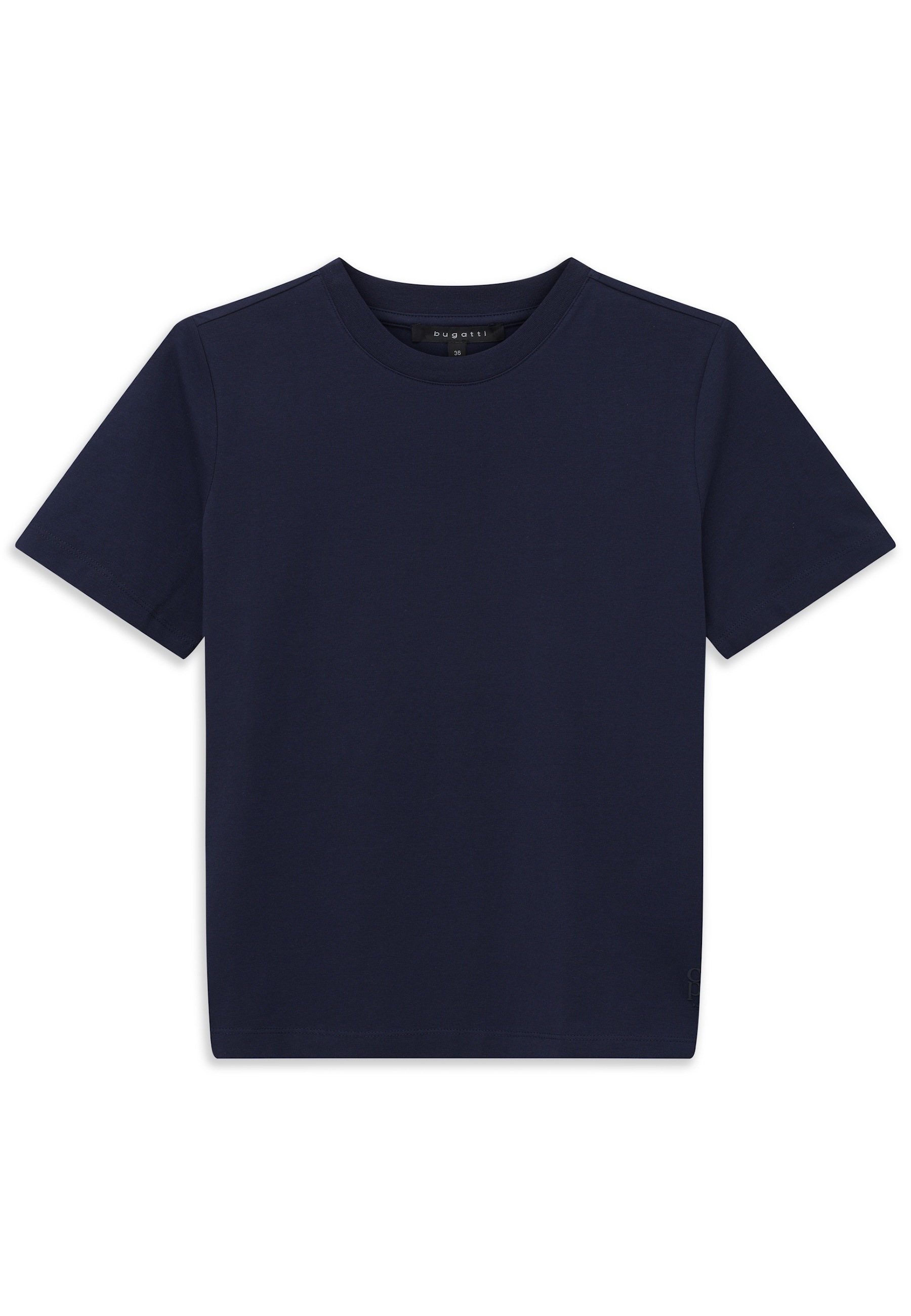 bugatti T-Shirt aus elastischer Baumwolle mit Rundhalsausschnitt