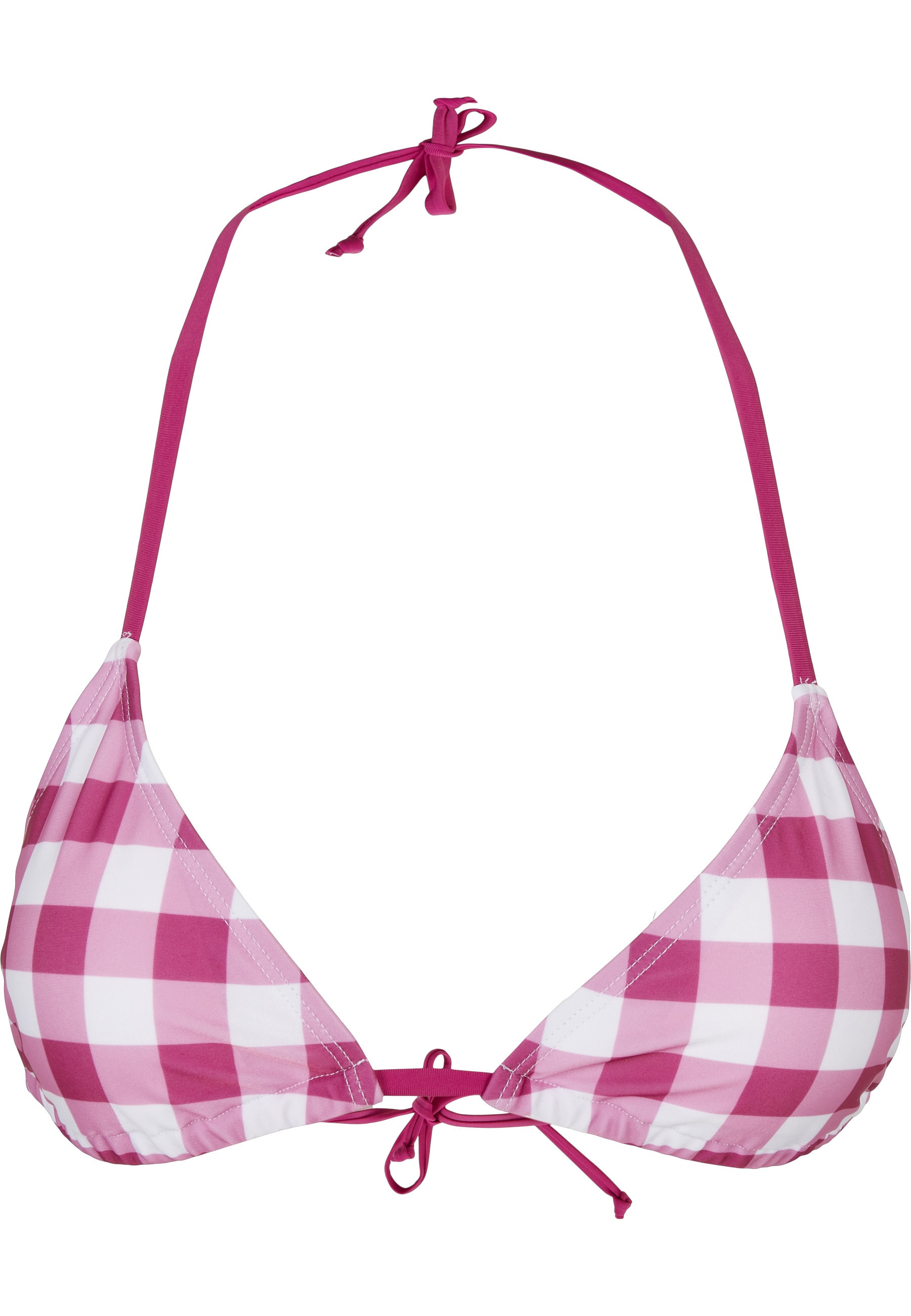 URBAN CLASSICS Bügel-Bikini "Urban Classics Damen Ladies Check Bikini" günstig online kaufen