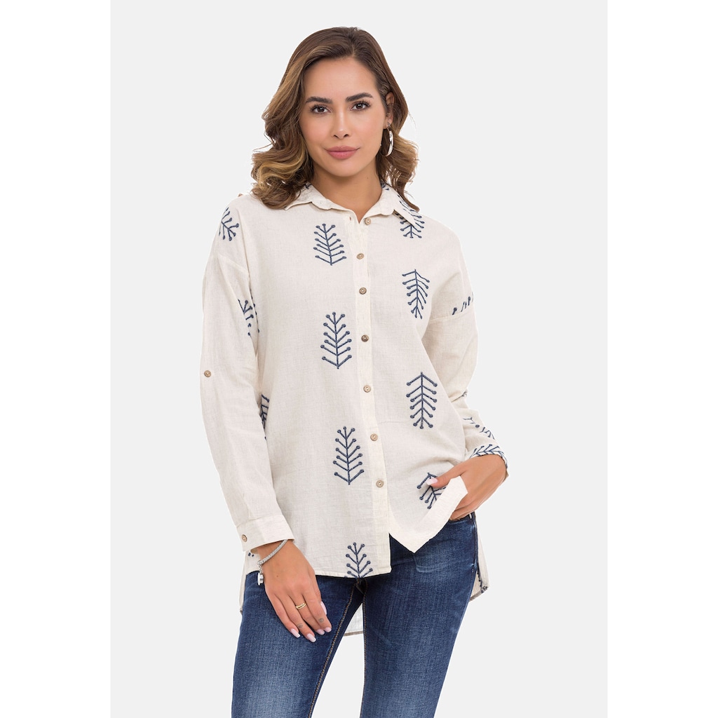 Cipo & Baxx Klassische Bluse Mit modischem Print