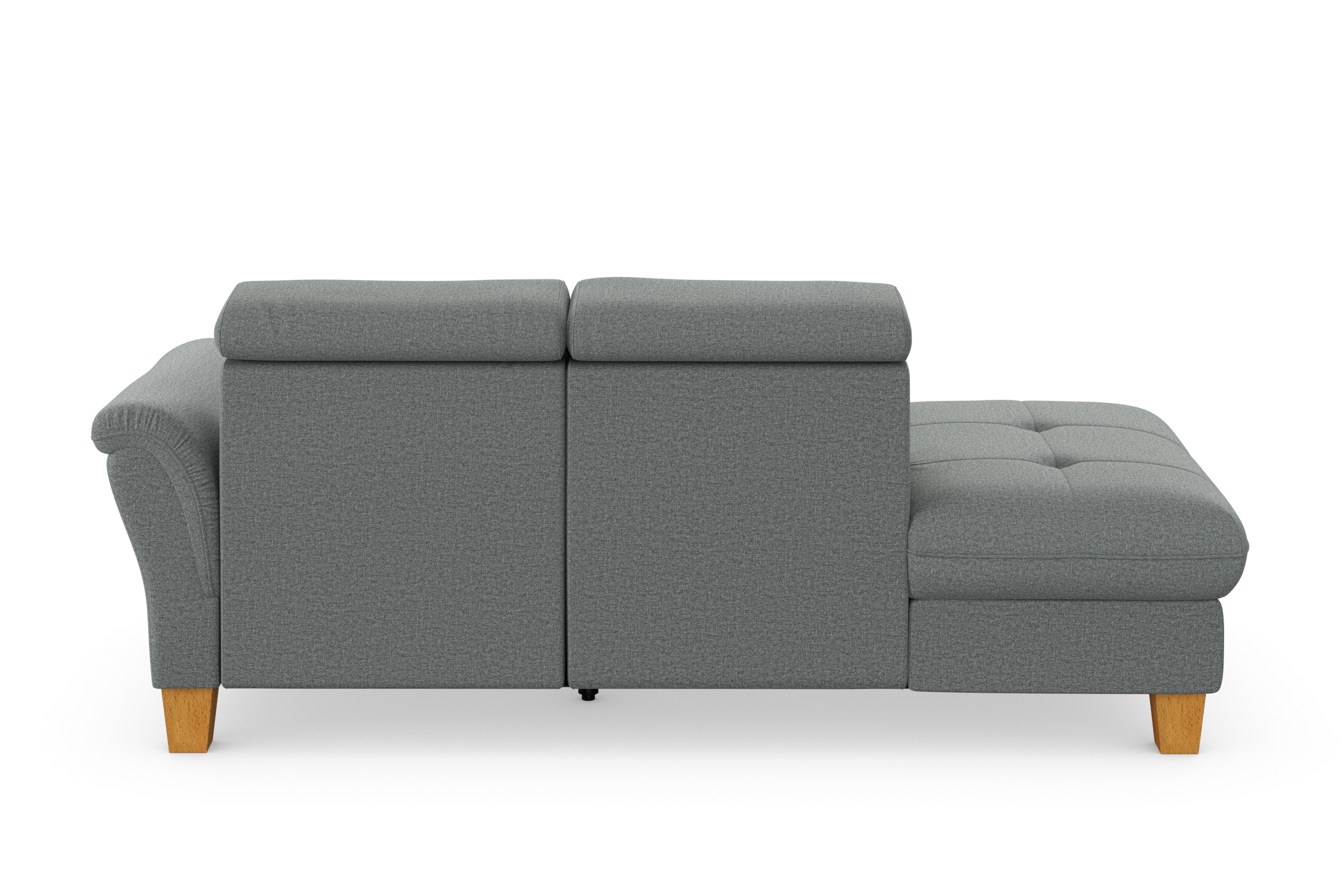 Recamiere HOME AFFAIRE "Lindgren", grau, B:206cm H:84cm T:93cm, 100% Polyester, Sofas, Recamiere, wahlweise motorische TV-Funktion, Bettkasten und Kopfteilverstellung 9