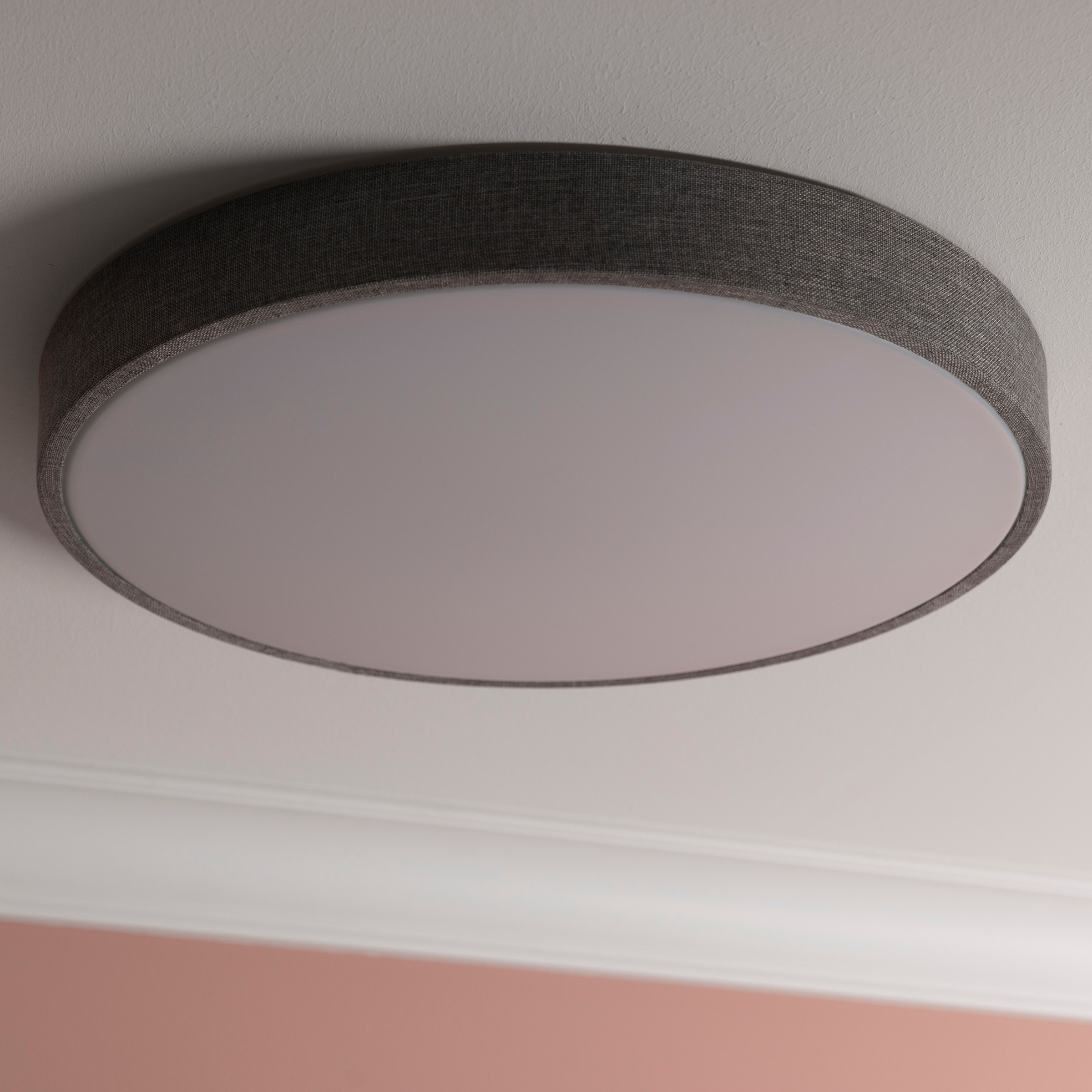 Brilliant LED Deckenleuchte »Filiz« 1 Stk. warmweiß - kaltweiß Ø 49 cm, Textil, 4500 lm, 3000-6500 K, dimmbar, Fernbedienung