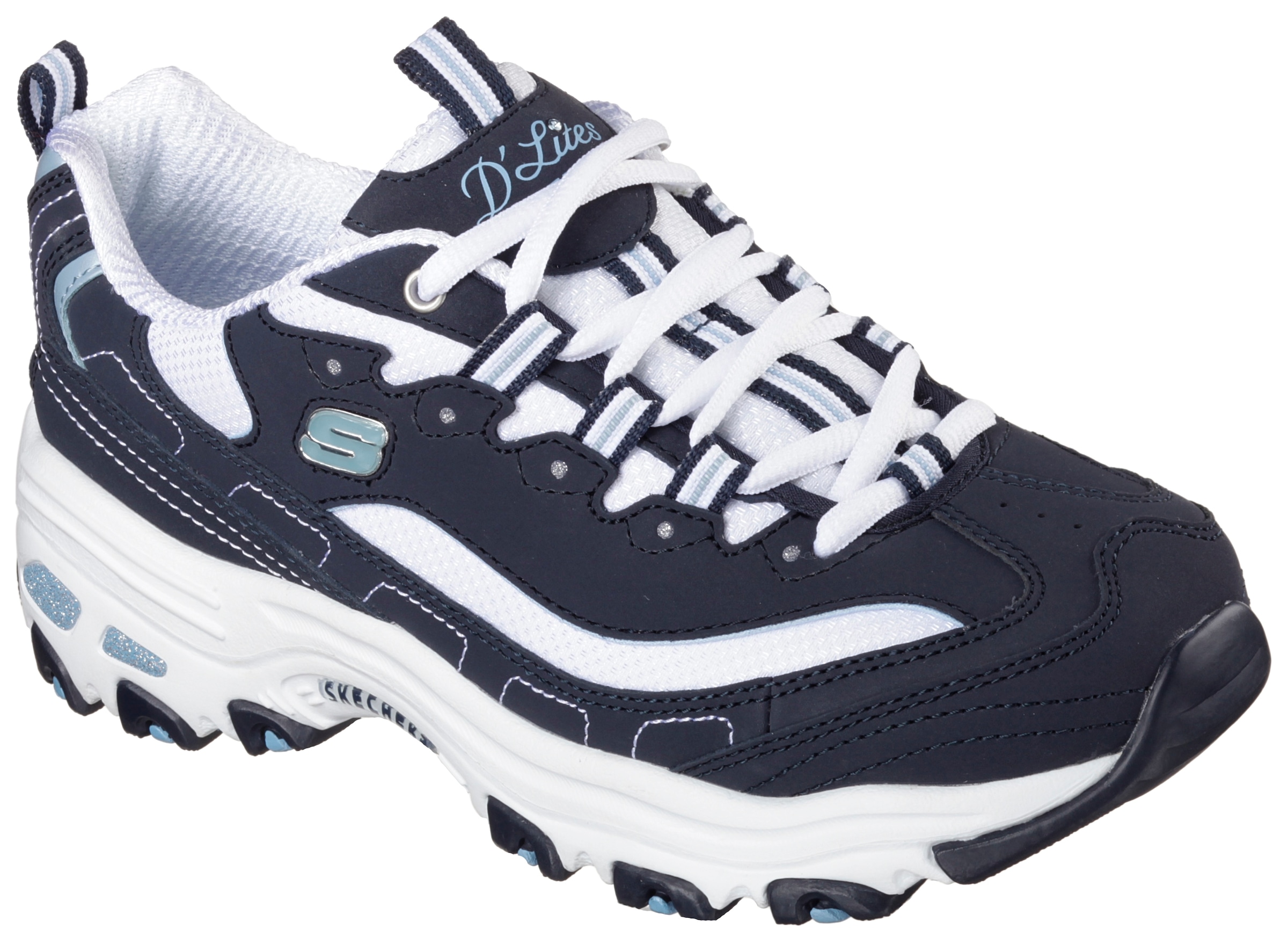 Skechers Sneaker "D´Lites - Biggest Fan", im trendigen Chunky-Style, Freizeitschuh, Halbschuh, Schnürschuh