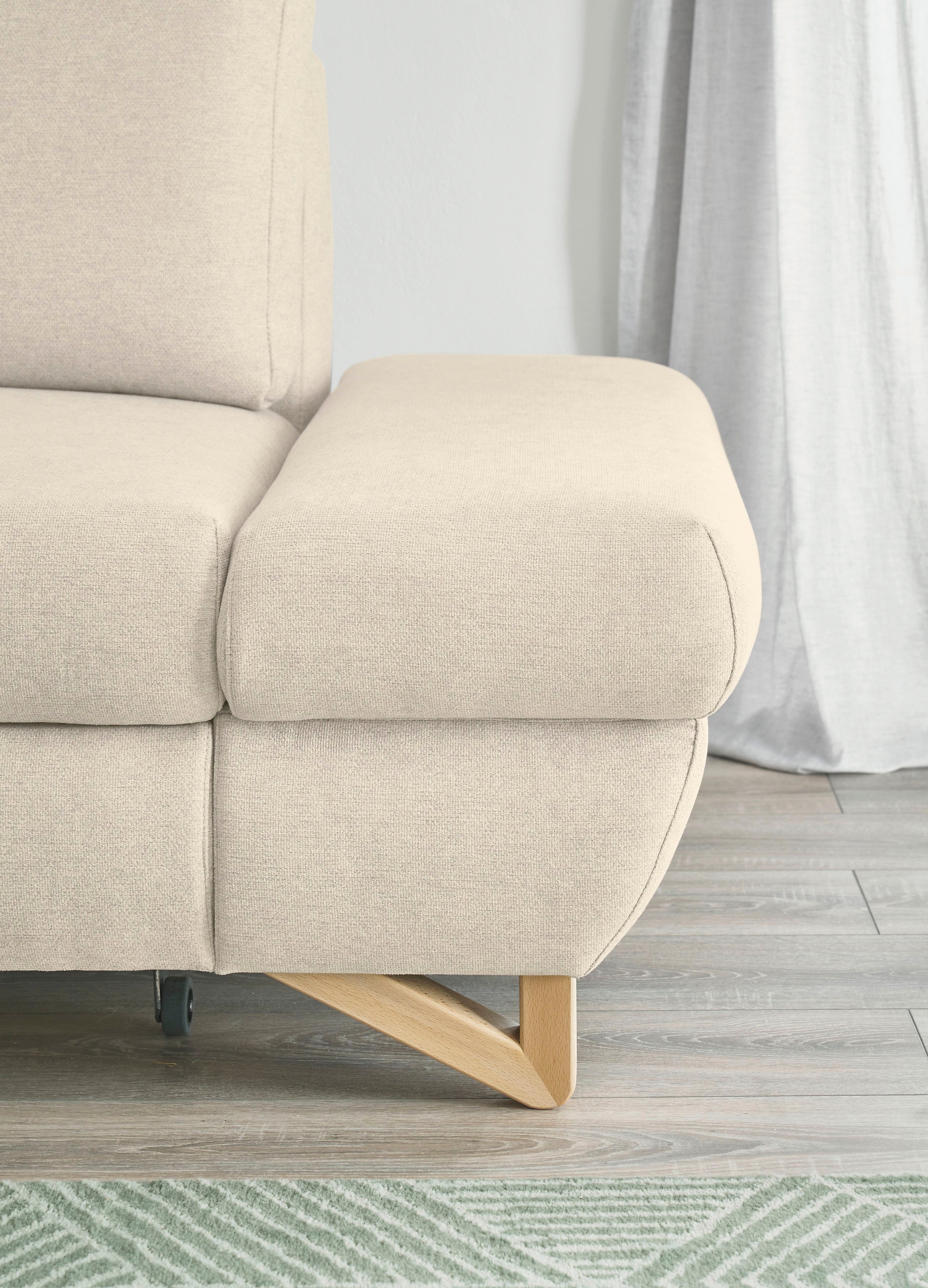 INOSIGN Ecksofa »City/Giron, L-Form,«, verstellbare Armlehnen mit Rasterfunktion