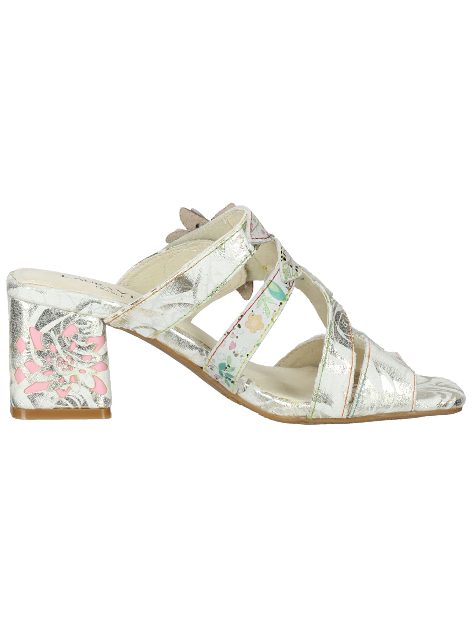 LAURA VITA Pantolette »LAURA VITA Pantoletten Leder/Textil«