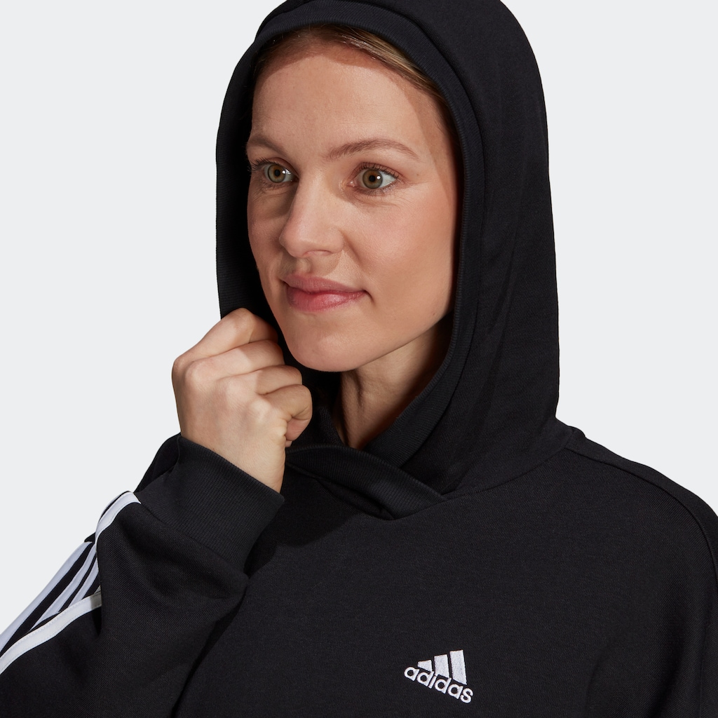 adidas Sportswear Kapuzensweatshirt »ESSENTIALS COTTON 3-STREIFEN HOODIE – UMSTANDSMODE«