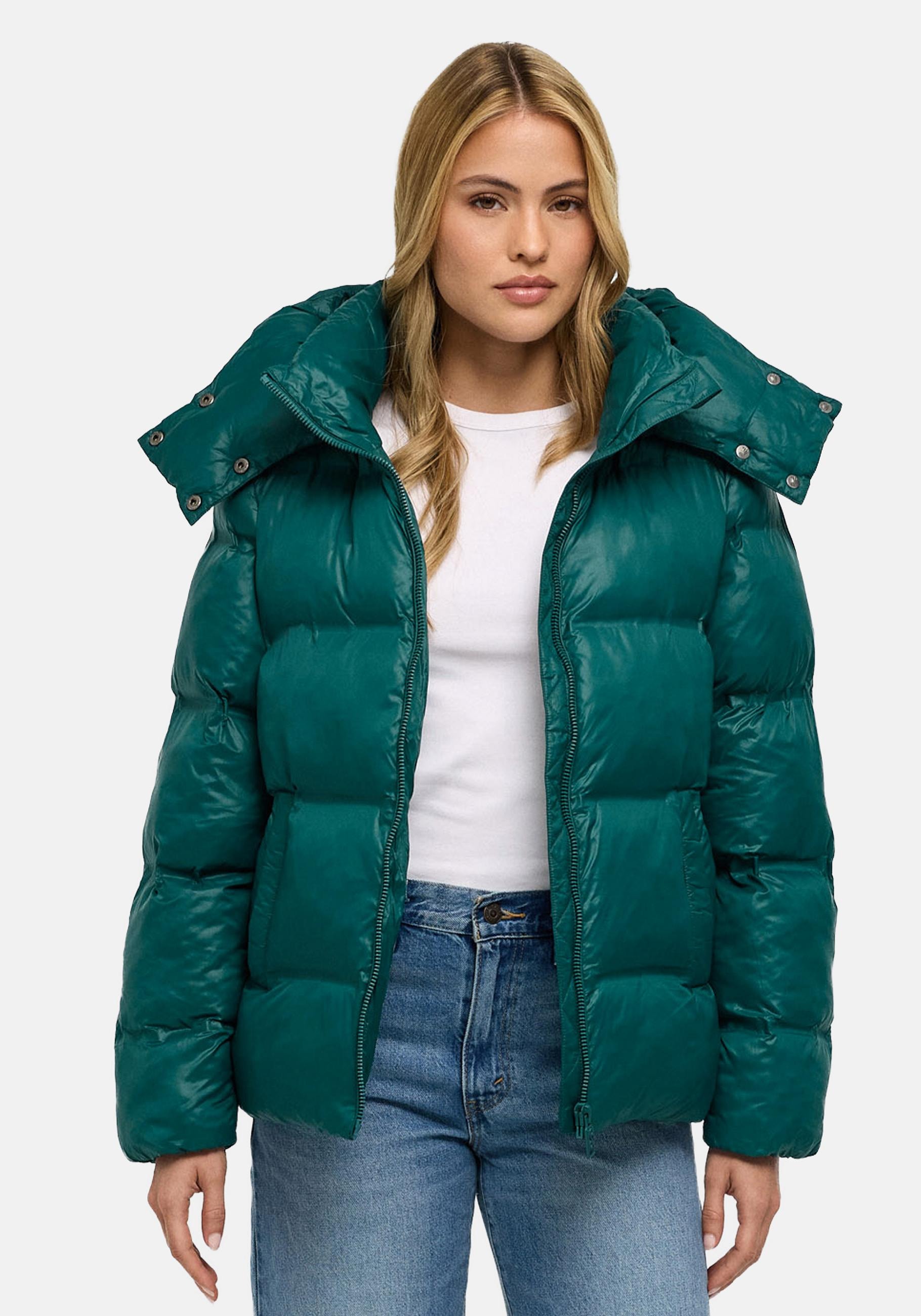 Navahoo Steppjacke "Snow-Frame 14" mit Kapuze Damen Winterjacke mit abnehmbarer Kapuze