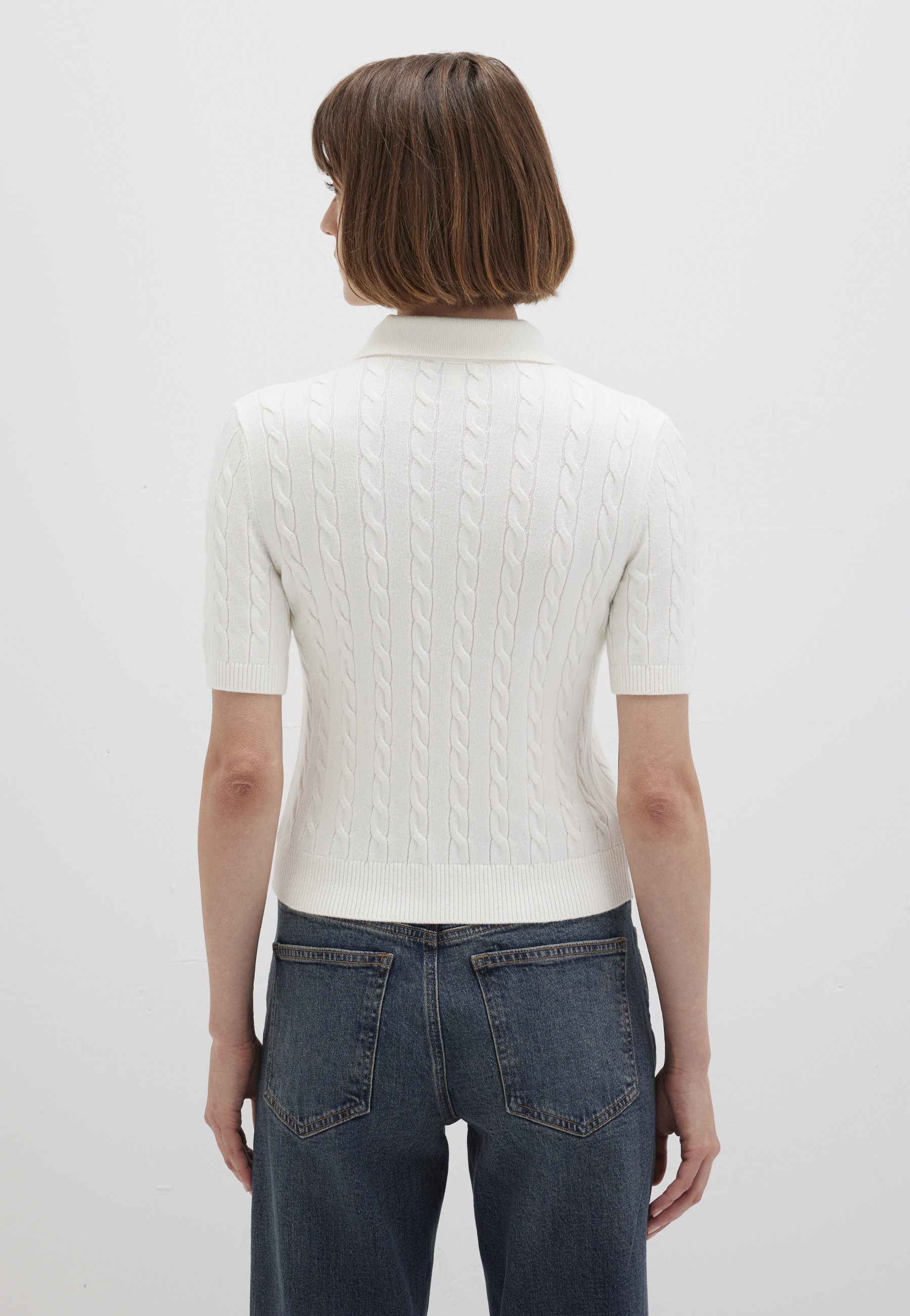 Mavi Strickpullover »POLO COLLAR SWEATER« Top Strick