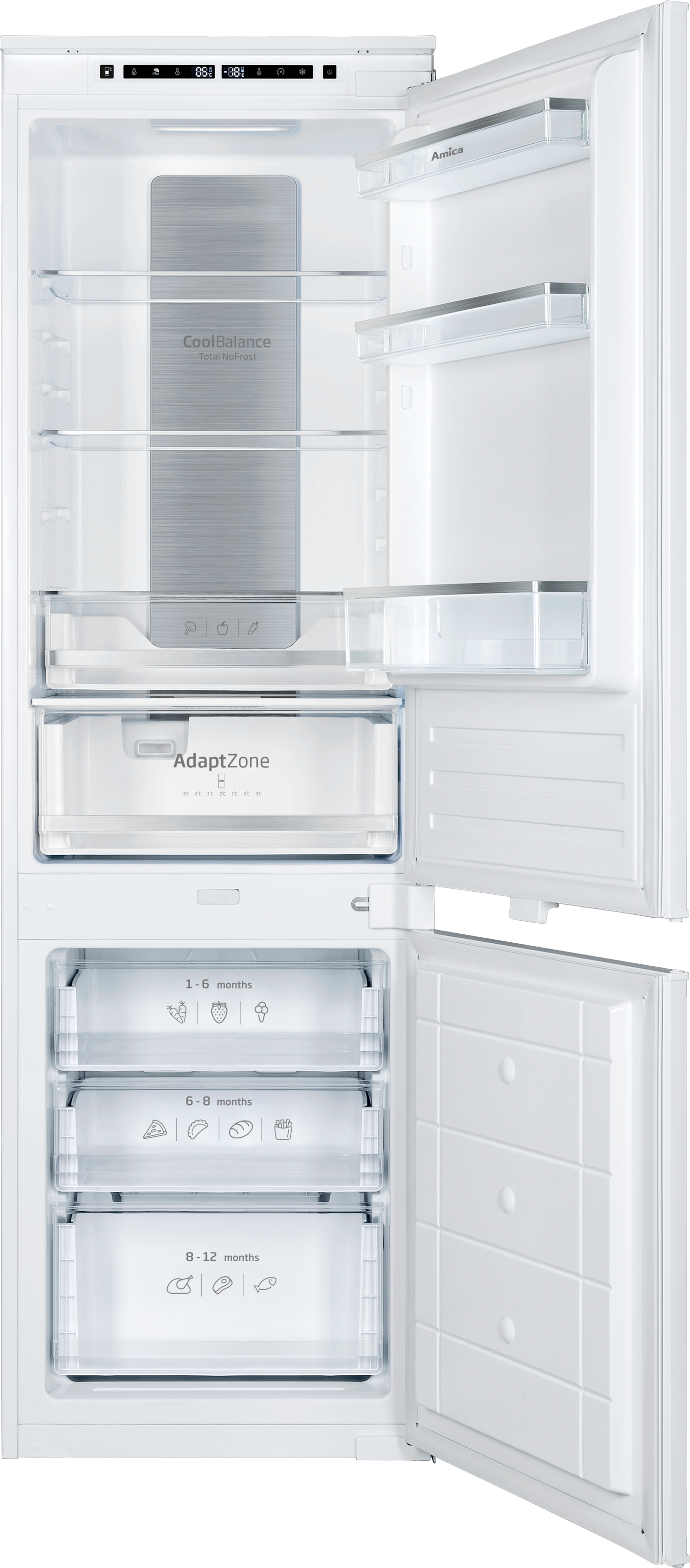Amica Einbaukühlgefrierkombination »EKGCX 387 960«, Inverter Kompressor