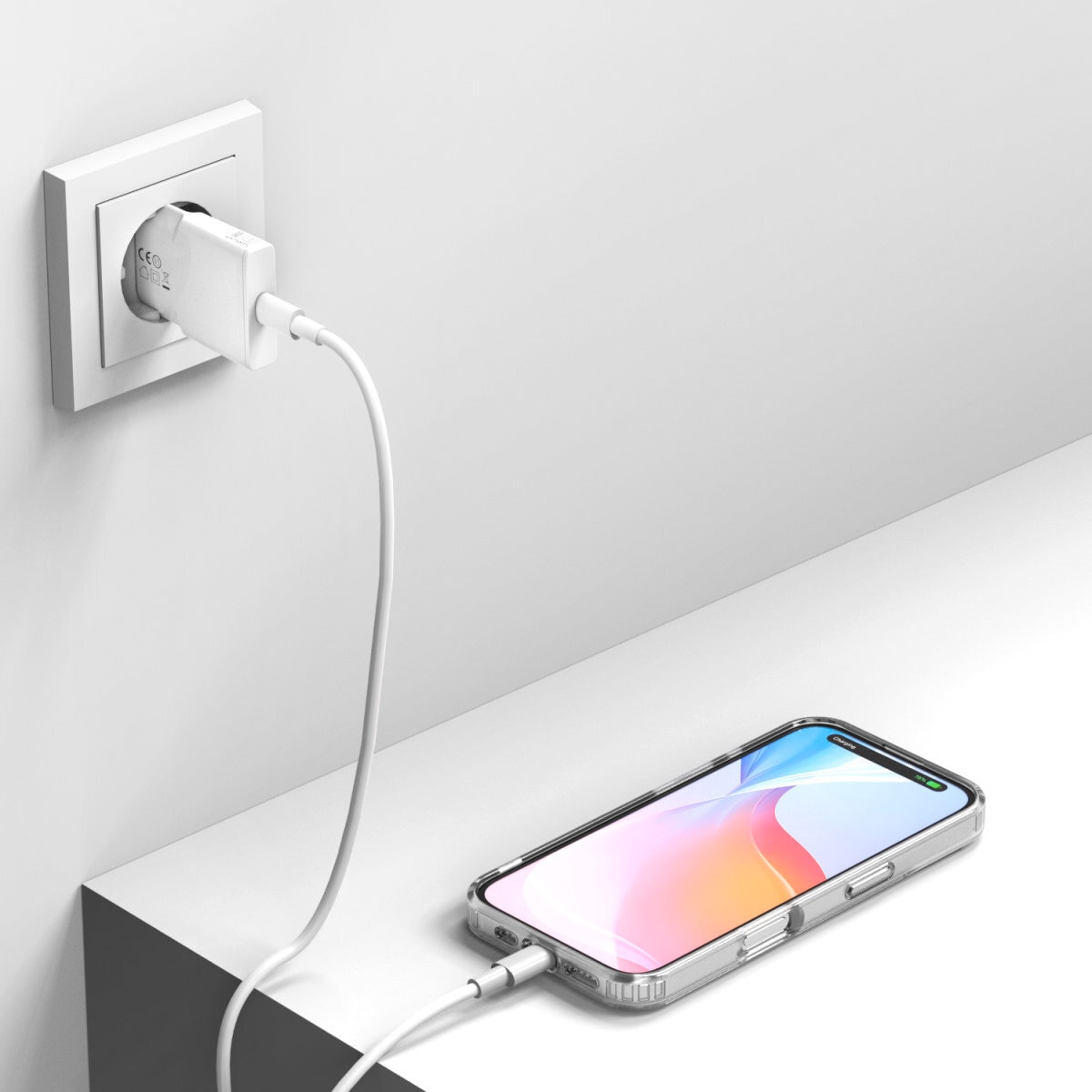4smarts Handyhülle »7in1 Value Set für Apple iPhone 16«, 3x Hülle, 2x Schutzglas, Kameraschutzglas, Schnellladegerät