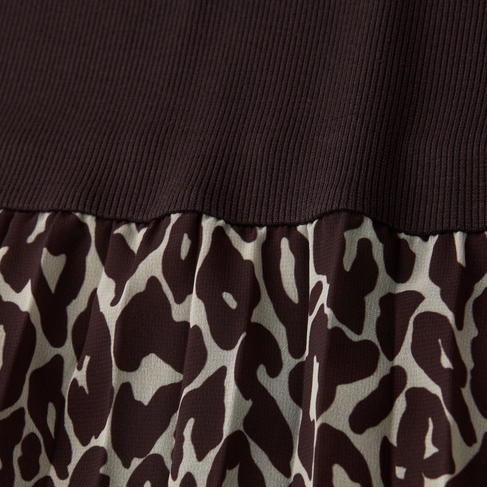 STREET ONE Midikleid Ohne Taschen mit plissiertem Rockteil