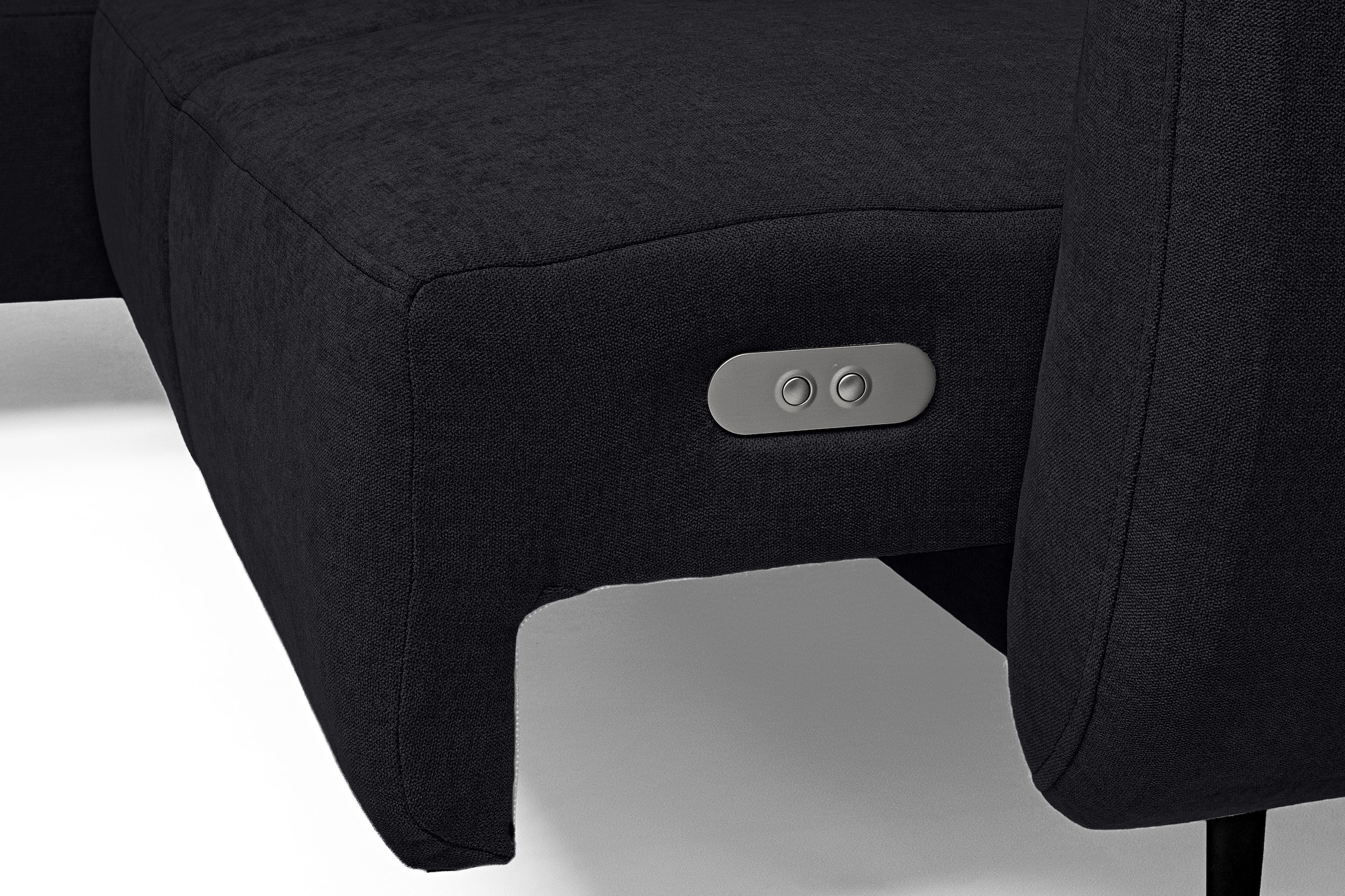 WERK2 Ecksofa »Alisson, mit elektrischer Sitztiefenverstellung, L-Form, Breite 277 cm«, Alisson – flexibler Komfort mit modernem Design und smarten Details.