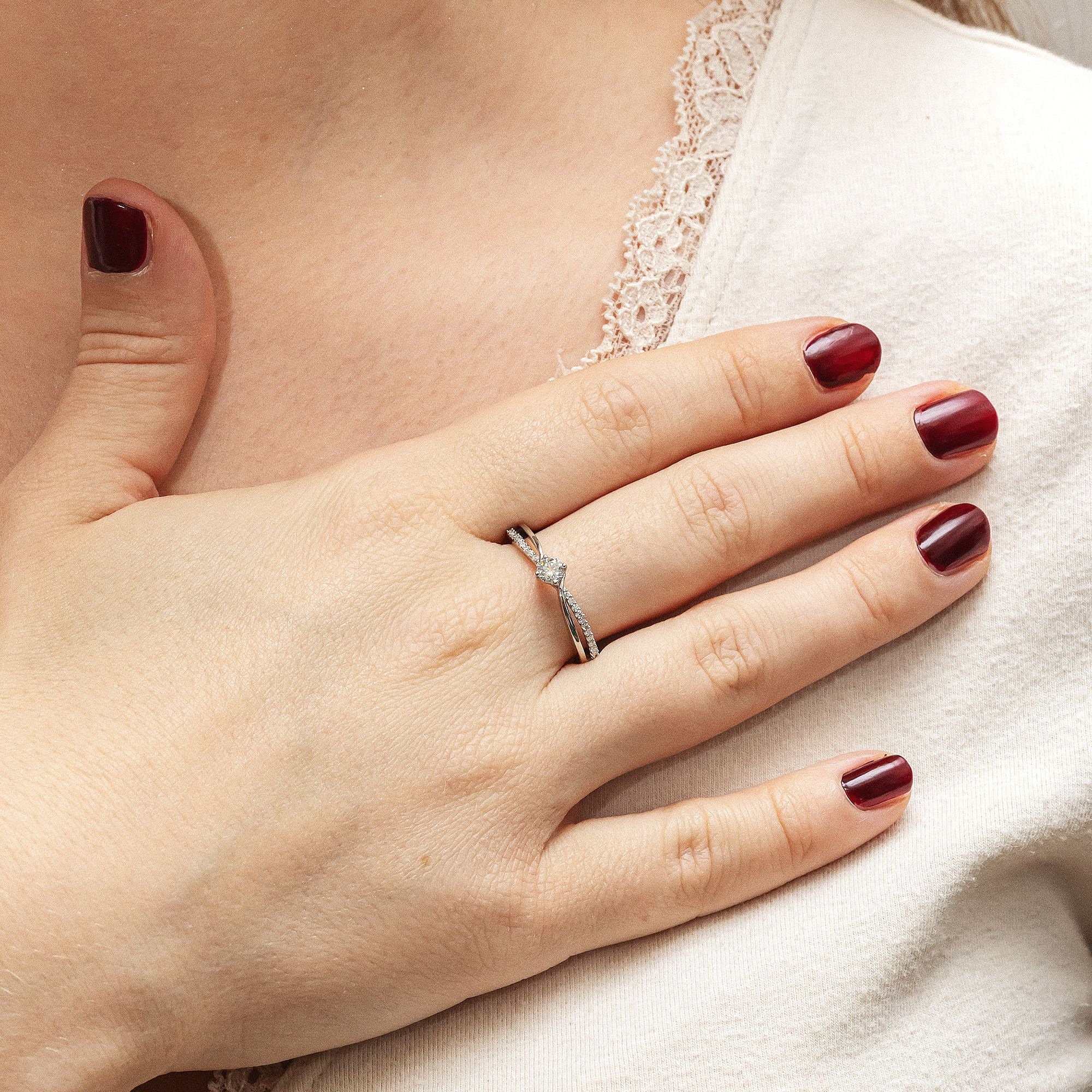 Diamonds by Ellen K. Fingerring »Gold 585 mit 25 Brillanten zus. 0,25ct.«