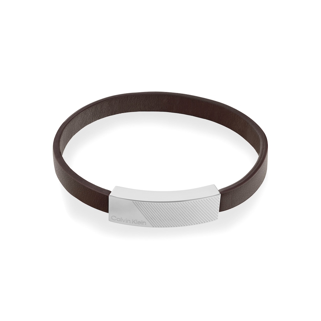 Calvin Klein Armband »Schmuck Edelstahl Armschmuck Lederarmband ARCHITECTURAL«