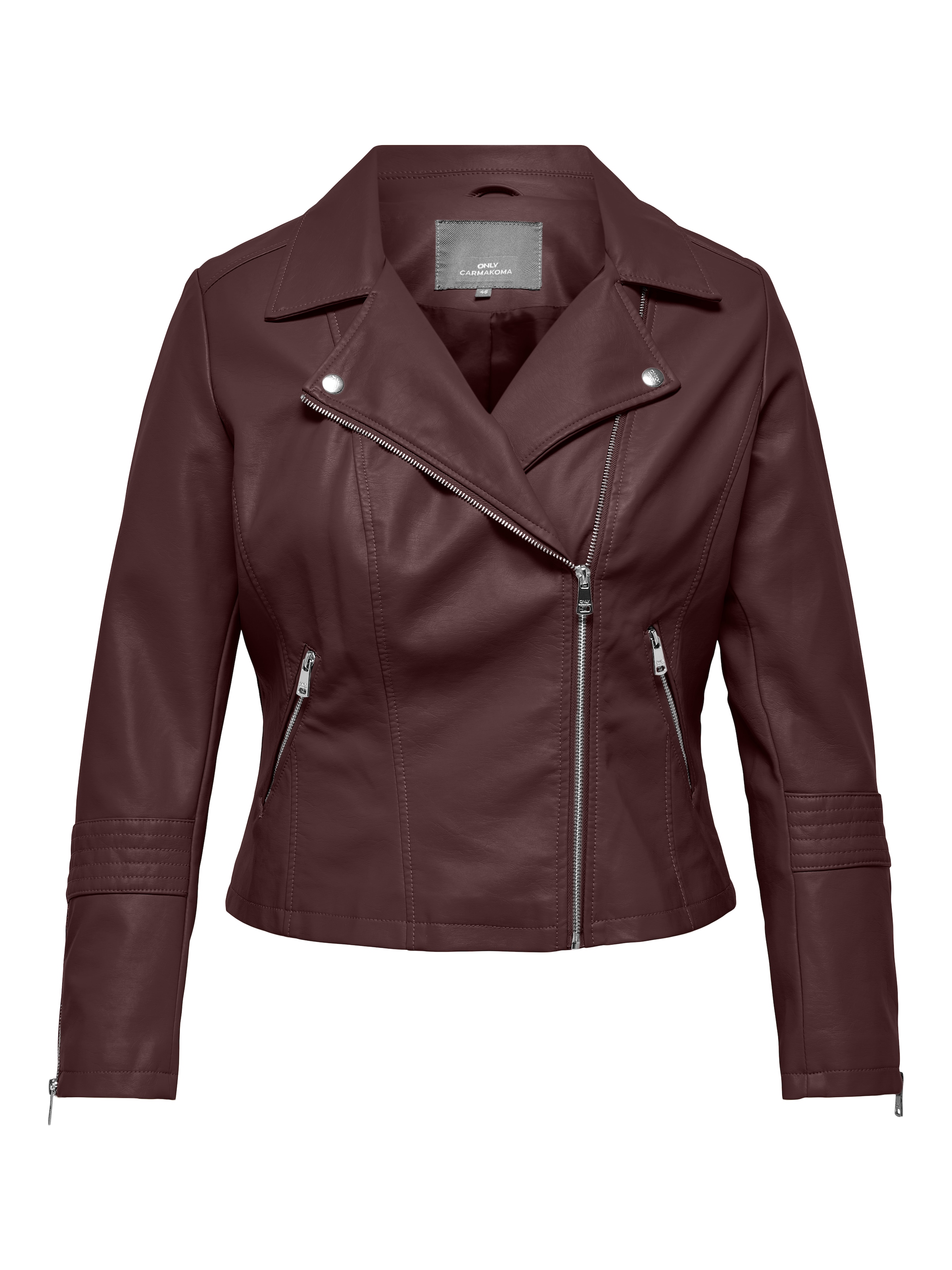 Only Carmakoma Lederimitatjacke "Caremmy Faux Leather Biker Noos" Lederimitat