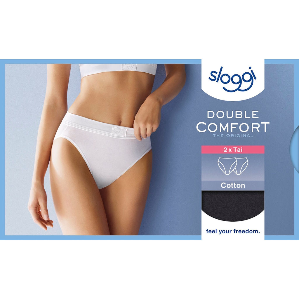 sloggi Jazz-Pants Slips »Double Comfort Tai 2P«, (Packung, 2 St.)