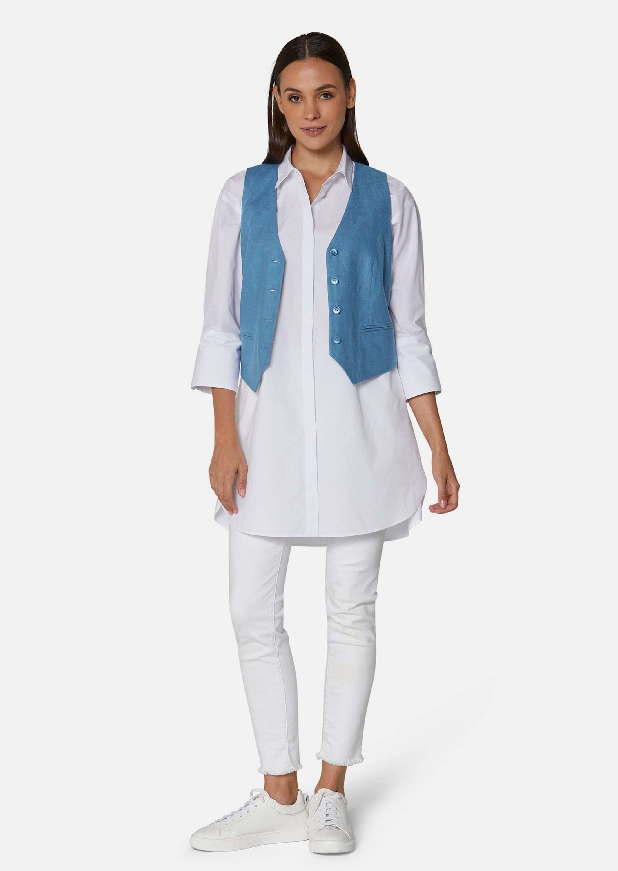 MADELEINE Kurzweste "Weste Kurze Leinenweste" günstig online kaufen