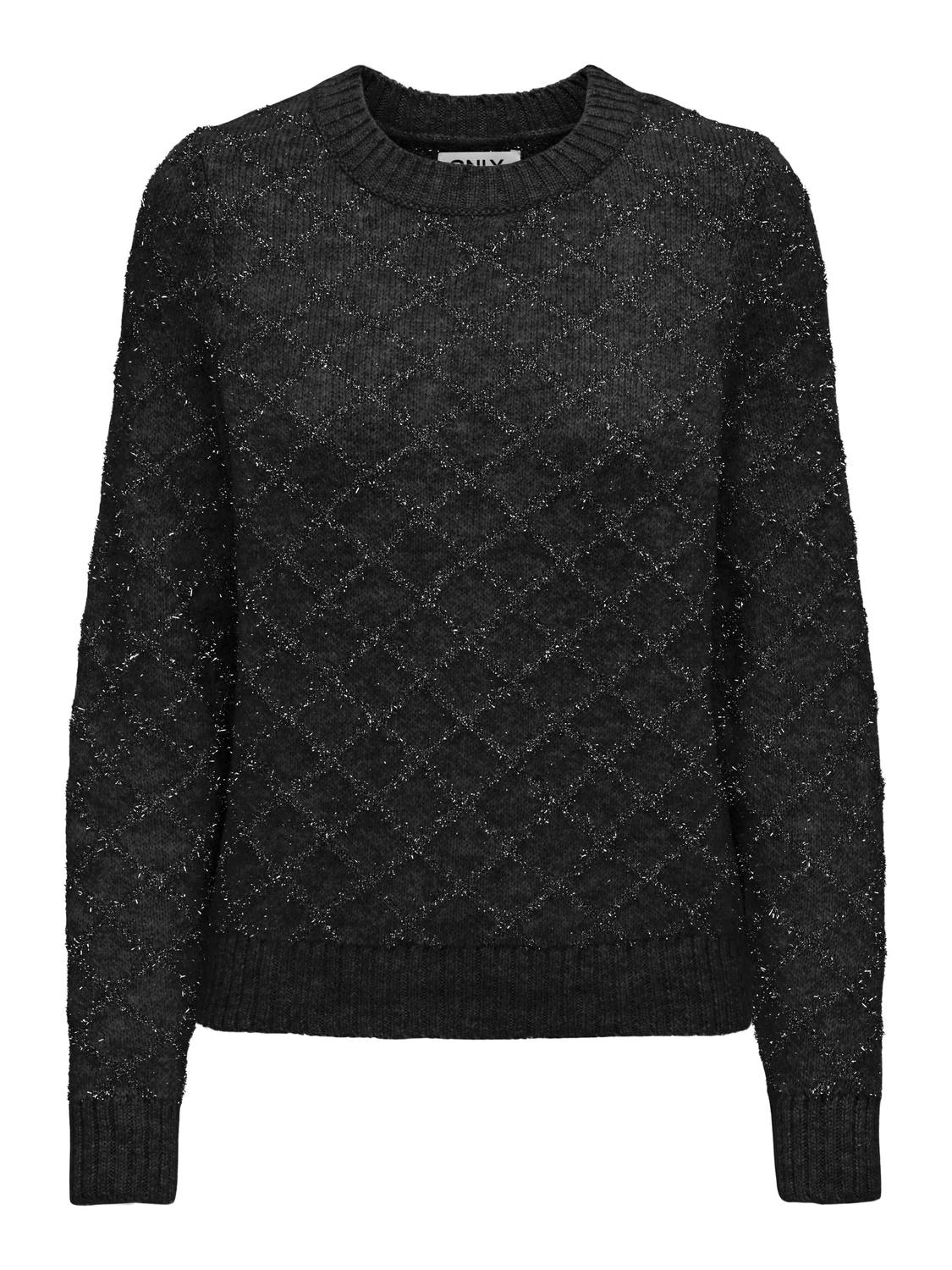 ONLY Rundhalspullover "ONLALBA L/S GLITTER O-NECK CC KNT" günstig online kaufen