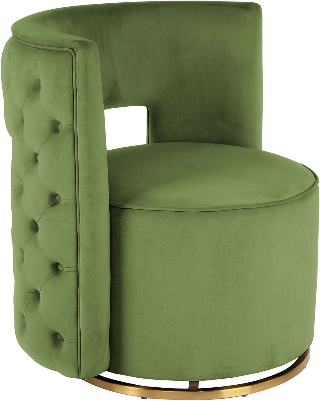 Thumbnail - Kayoom Sessel "Drehsessel Beverly 125, drehbar, Gestell aus Eisen,samtige Oberfläch" 1 Stk. tlg. rund, glamourös, gestep...