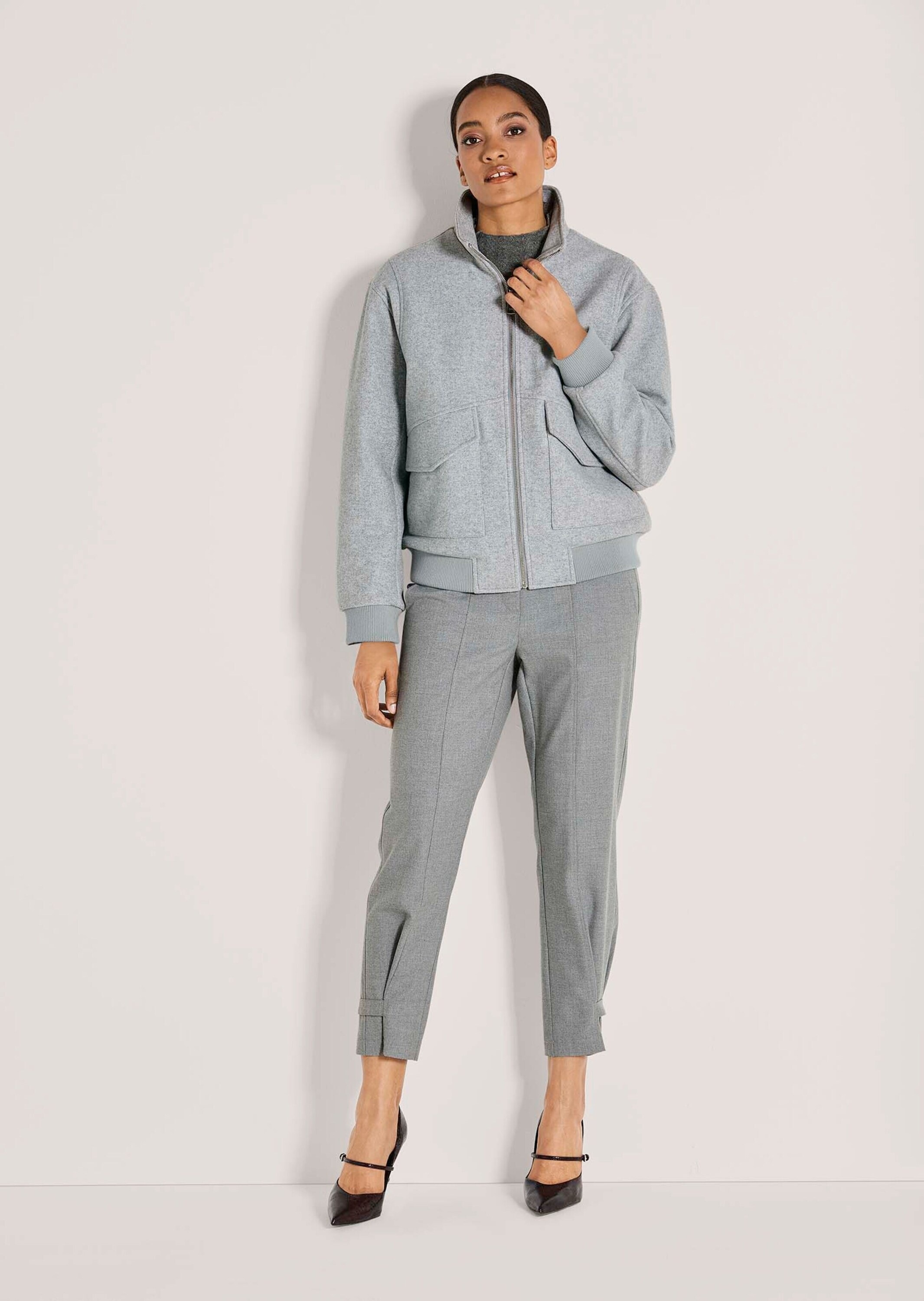 MADELEINE Kurzjacke "Blousonjacke Eleganter Damenblouson mit Melange-Optik" günstig online kaufen