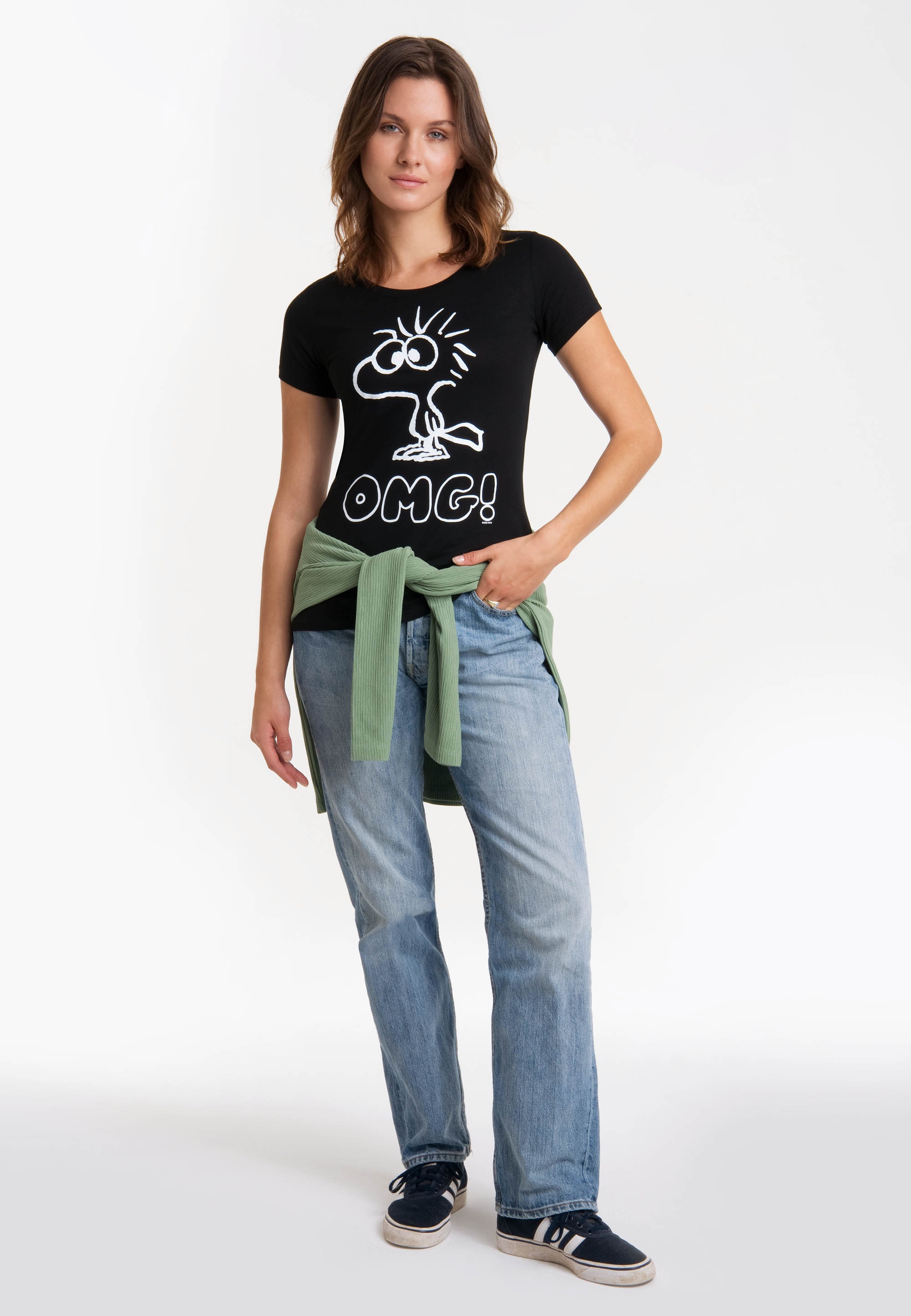 LOGOSHIRT T-Shirt »Woodstock«, mit lizenziertem Originaldesign