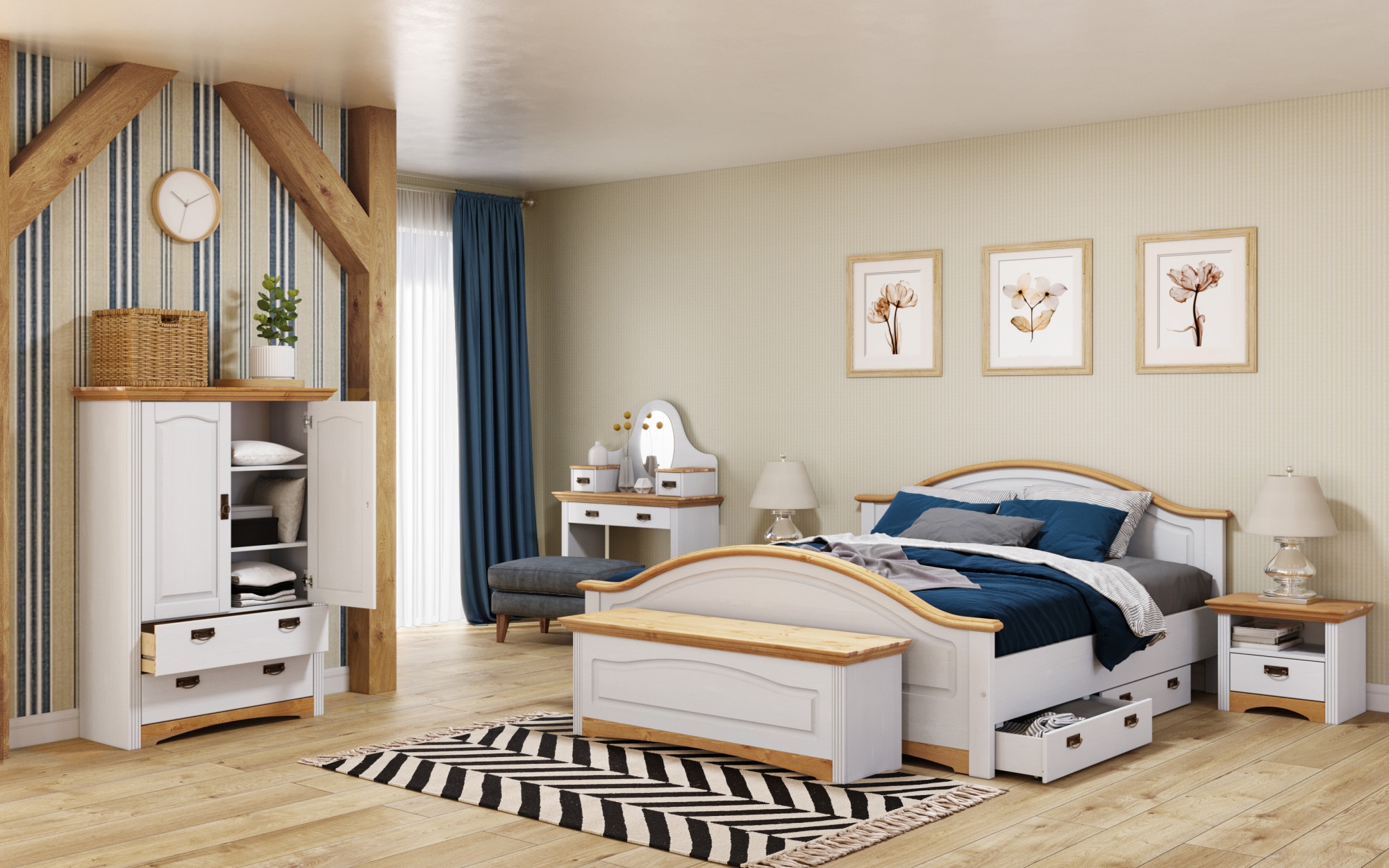 OTTO home Wäscheschrank "Konrad" 2 Breiten: 94/133 cm H/T ca. 132/39 cm, au günstig online kaufen