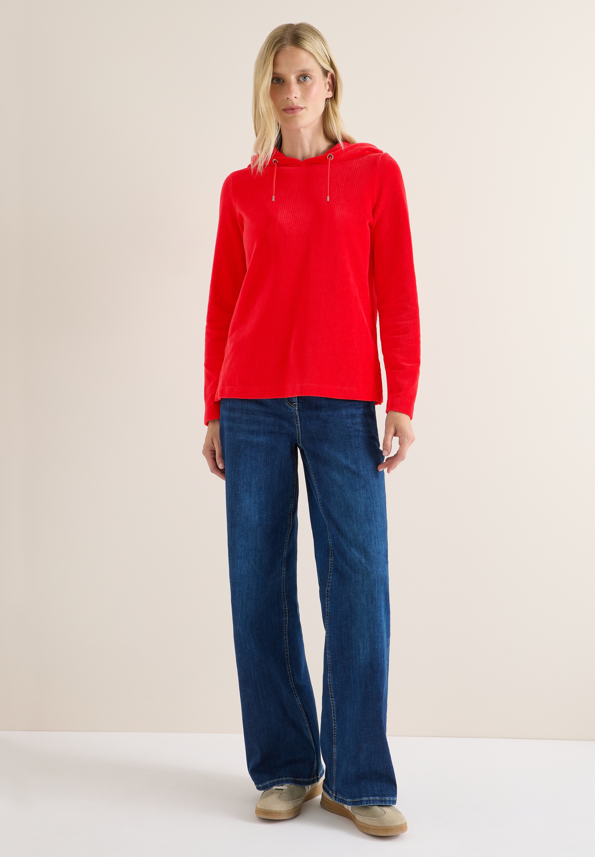 Thumbnail - Cecil Kapuzenshirt mit Kapuze mit Tunnelzugband