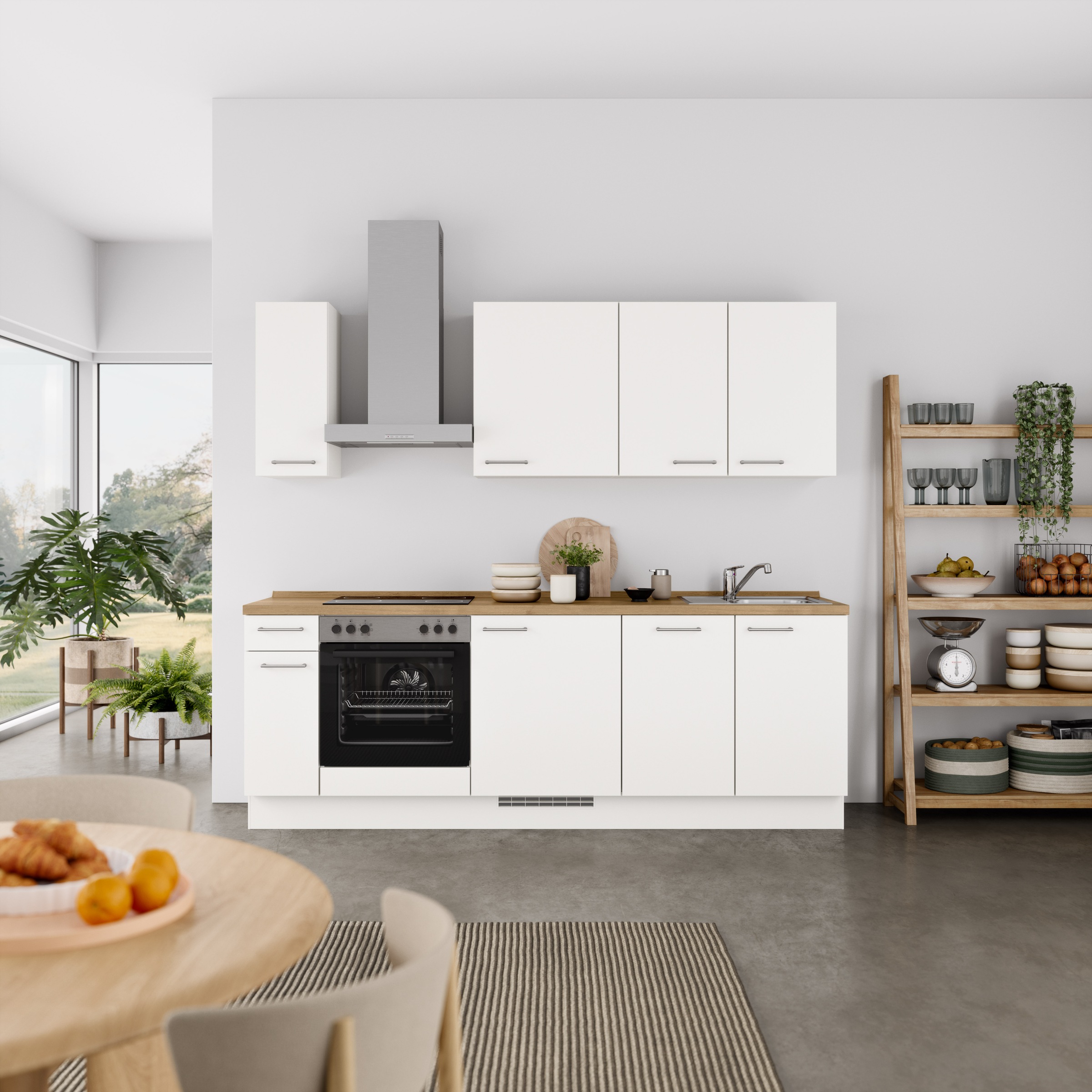 nobilia Küchenzeile ""Laser I", Ausrichtung wählbar, Breite 240 cm" vormont günstig online kaufen