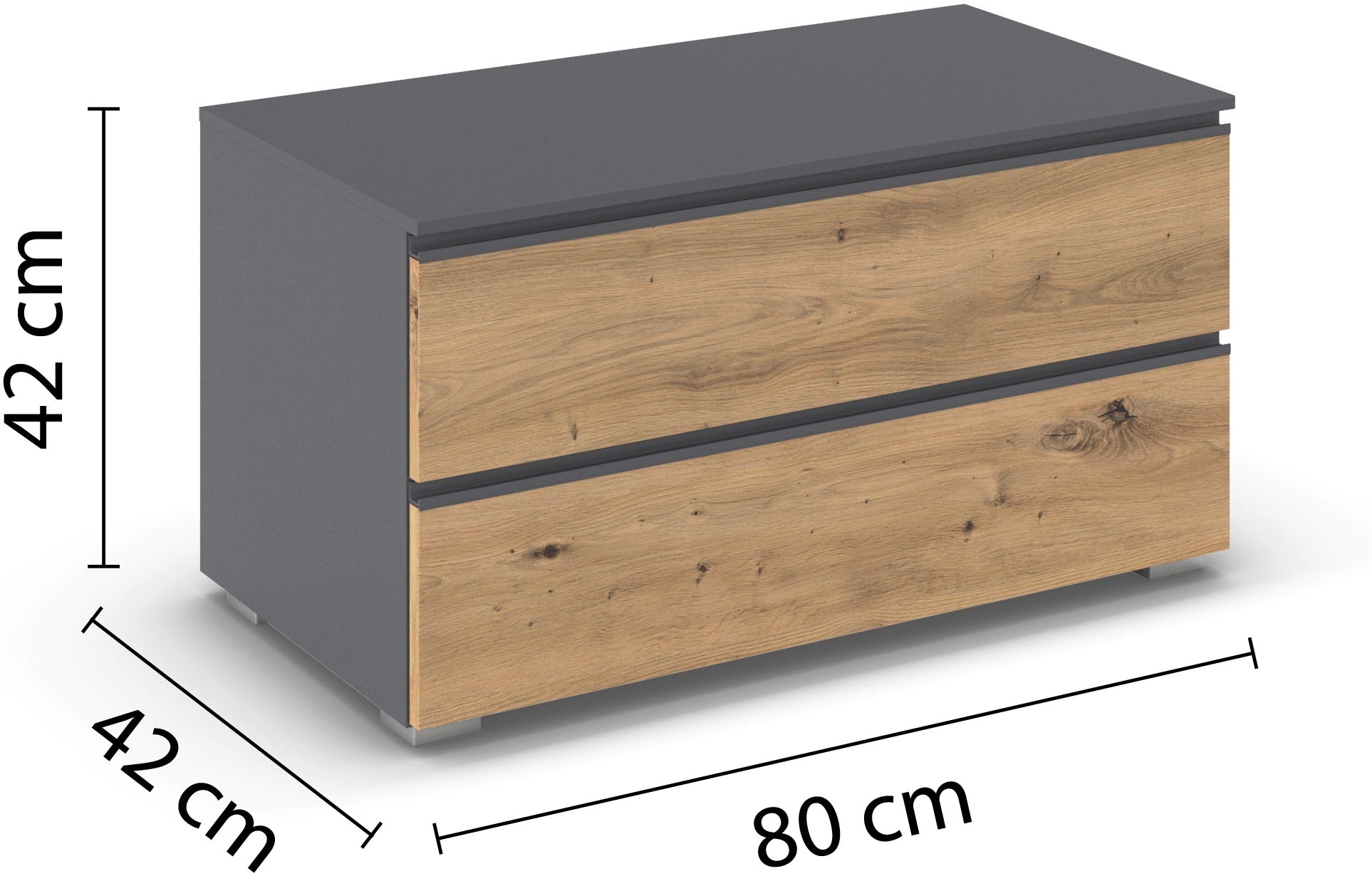 rauch TV-Board »Joel« Breite 80 oder 120 cm,  praktische und geräumige Schubladen MADE IN GERMANY