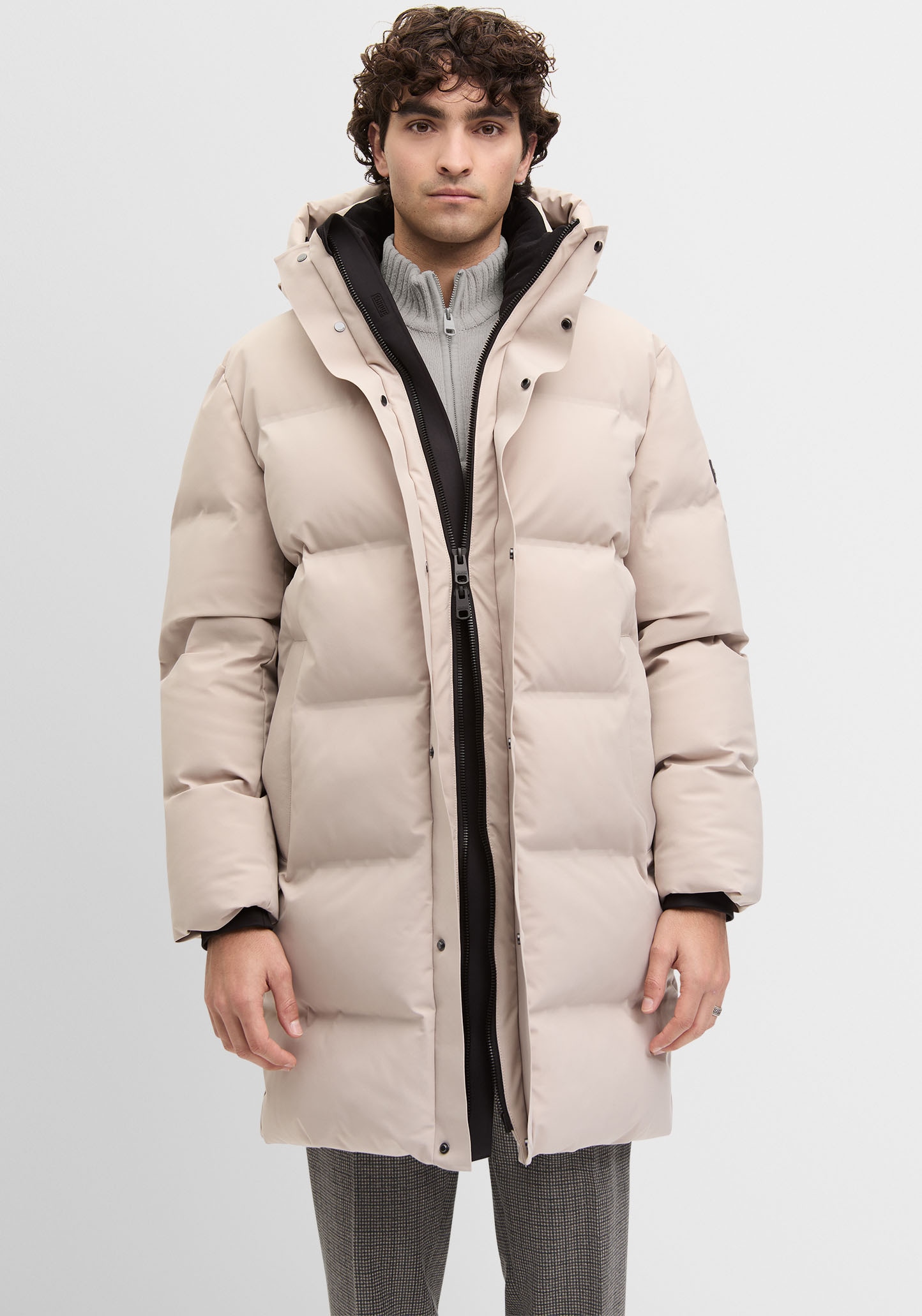 Cinque Parka "CITHERMAL" mit Kapuze mit Logopatch günstig online kaufen