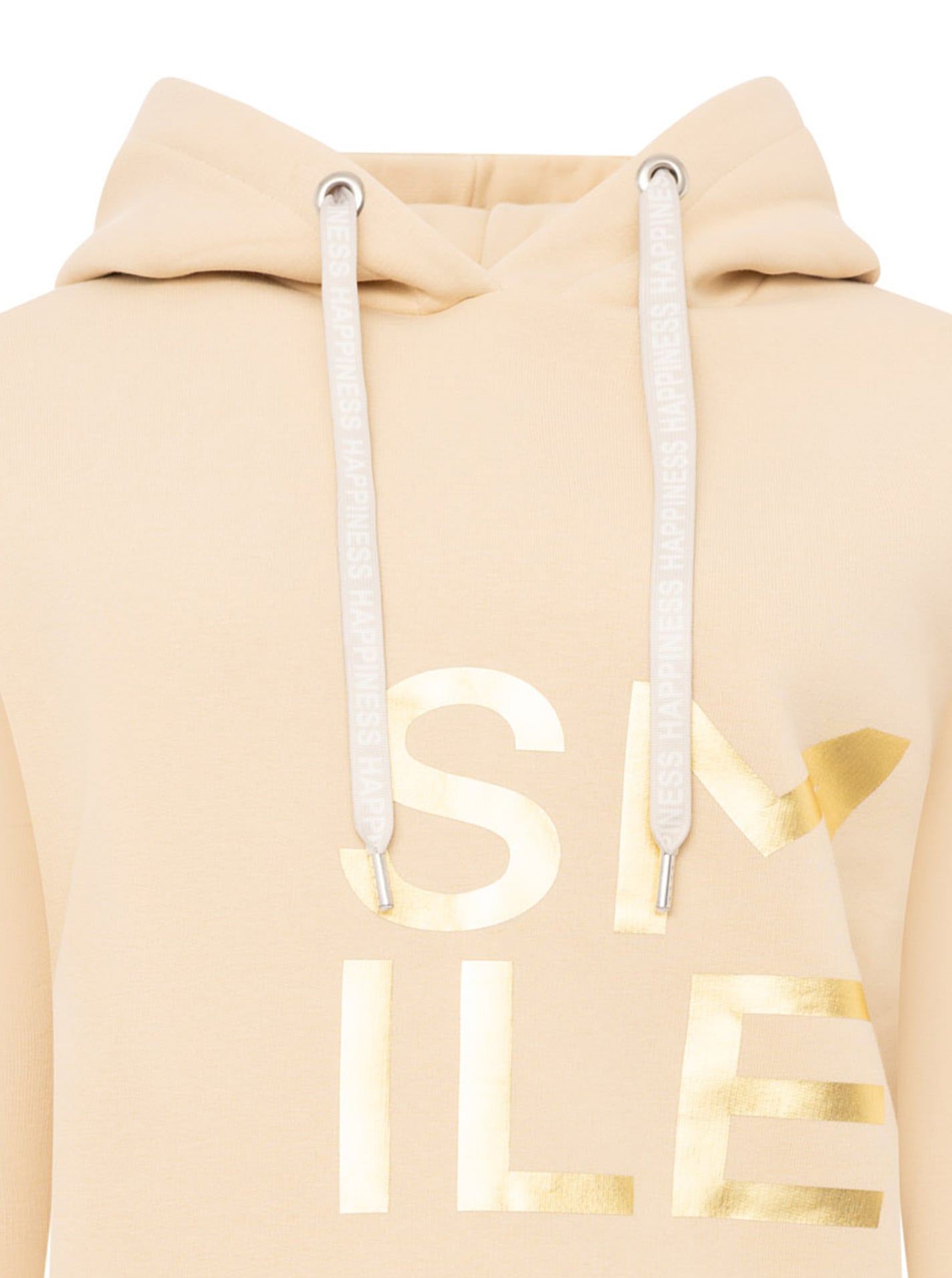 Zwillingsherz Hoodie »"Alissa Shiny"«, glänzender Print, Daumenloch, Kordel, gesticktes Herz am Ärmel
