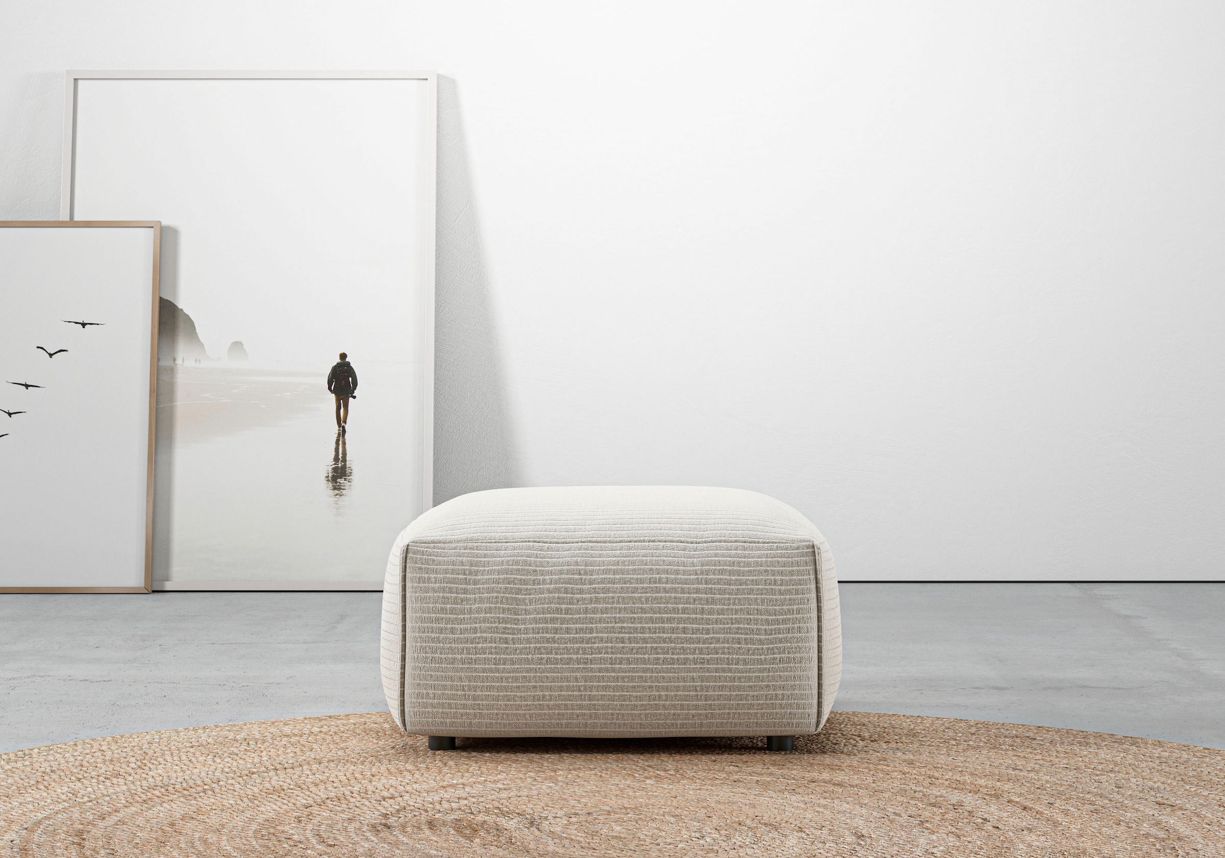 Home affaire Hocker "Glimminge auch in Breitcord, Feincord und Easy care-Be günstig online kaufen