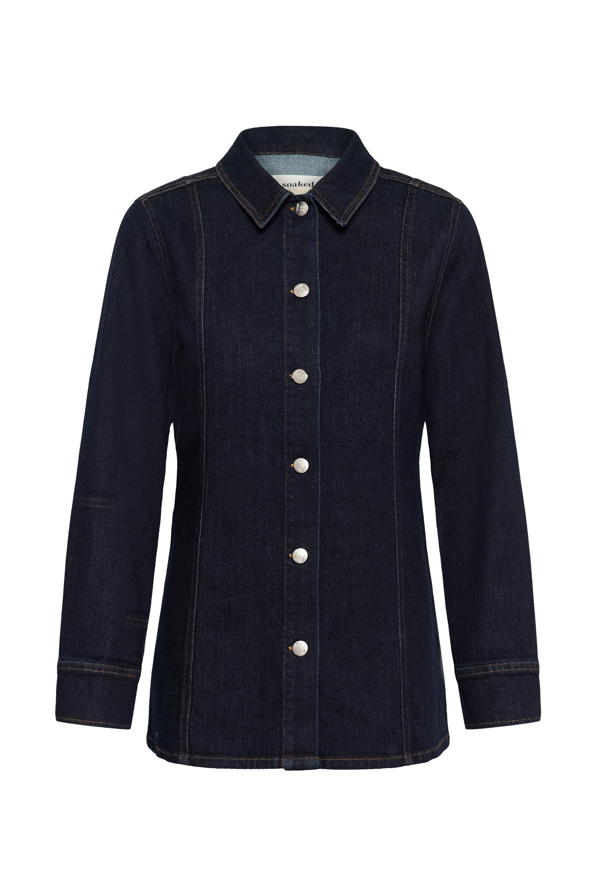 Soaked In Luxury Damen Dunkelblau Denim Langarmhemd "Damen Langarm - Hemd Slsabino" erhältlich in Größe von Baur