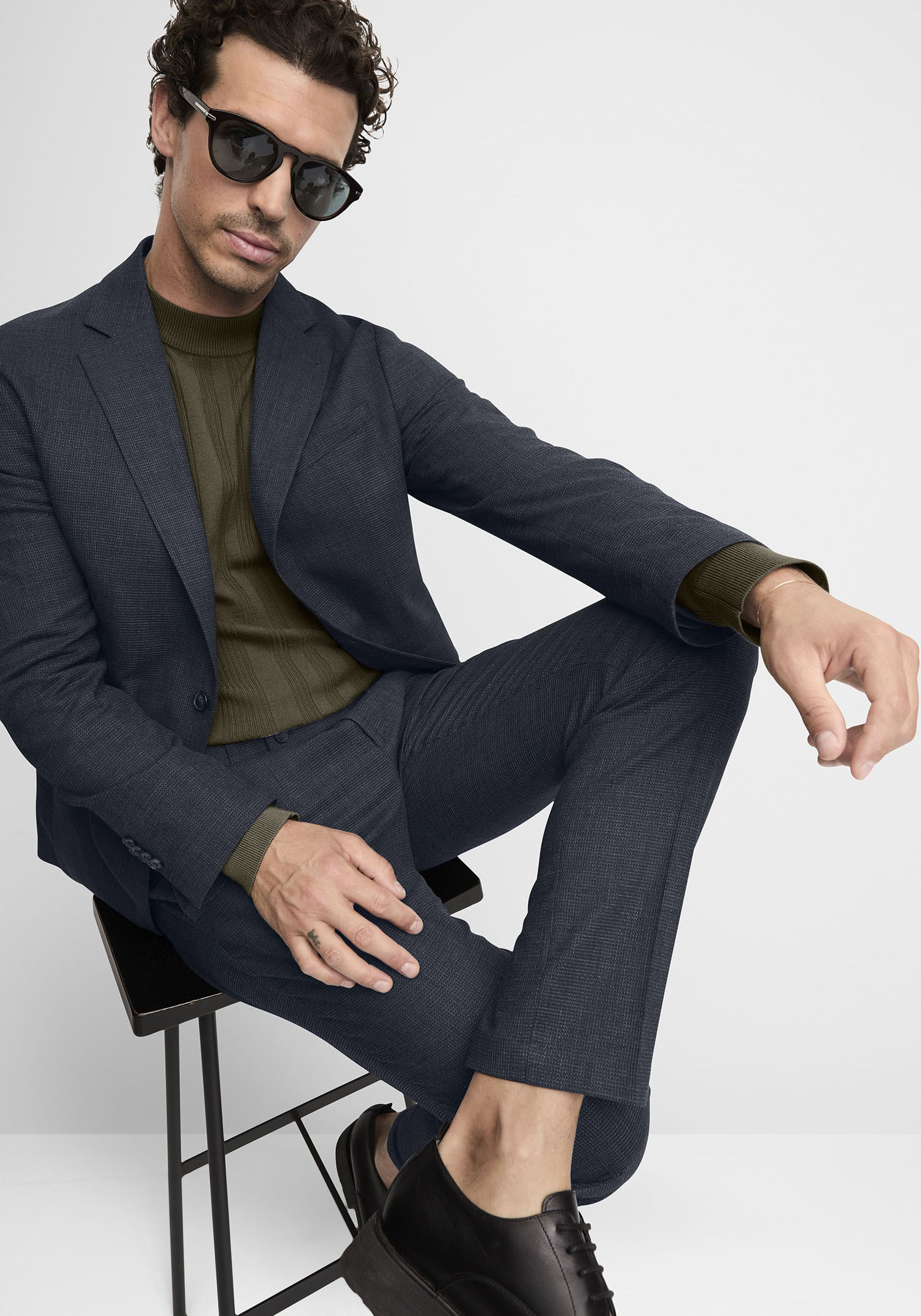 Thumbnail - Cinque Baukastensakko "CIDATA" in dezentem Muster, Regular Fit